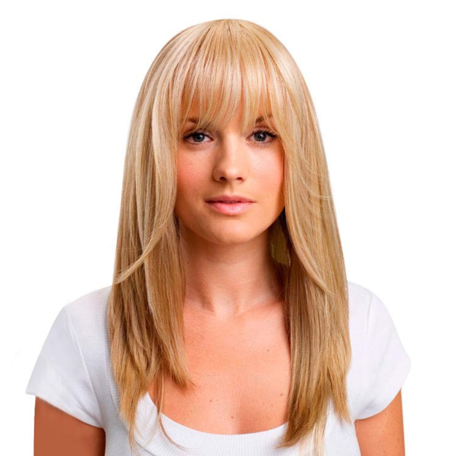 Hairdo Franja Louro Com Mechas Super Claras