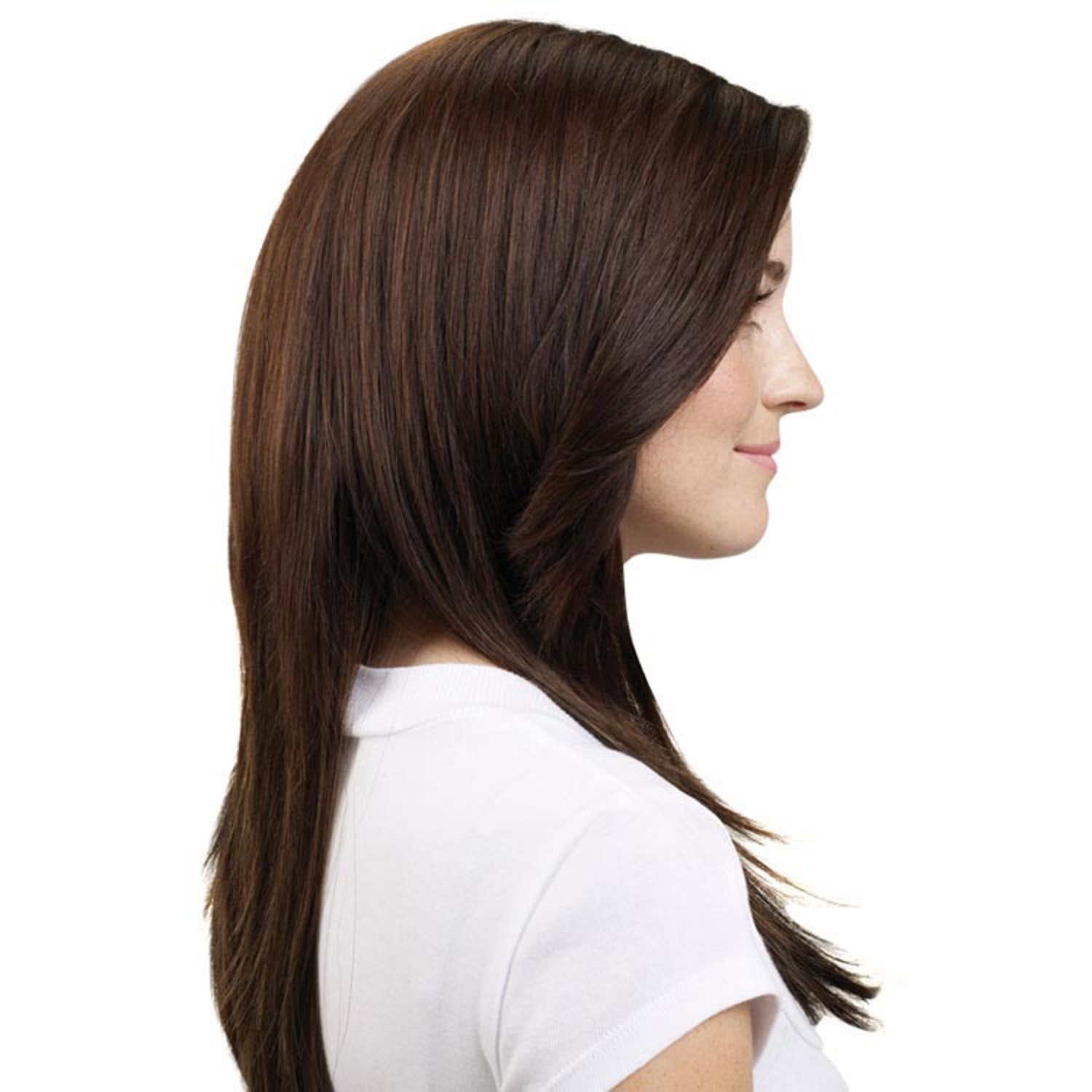 Hairdo Chocolate Com Mechas Cobre - Aplique Liso em Camadas 48cm