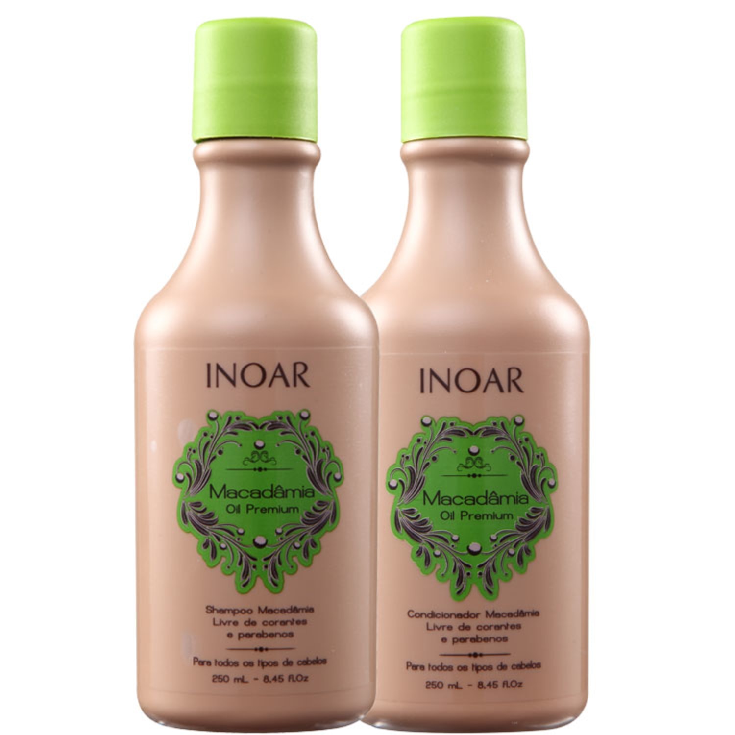 Kit Inoar Macadâmia Oil Premium Tratamento Diário 250ml (2 Produtos)
