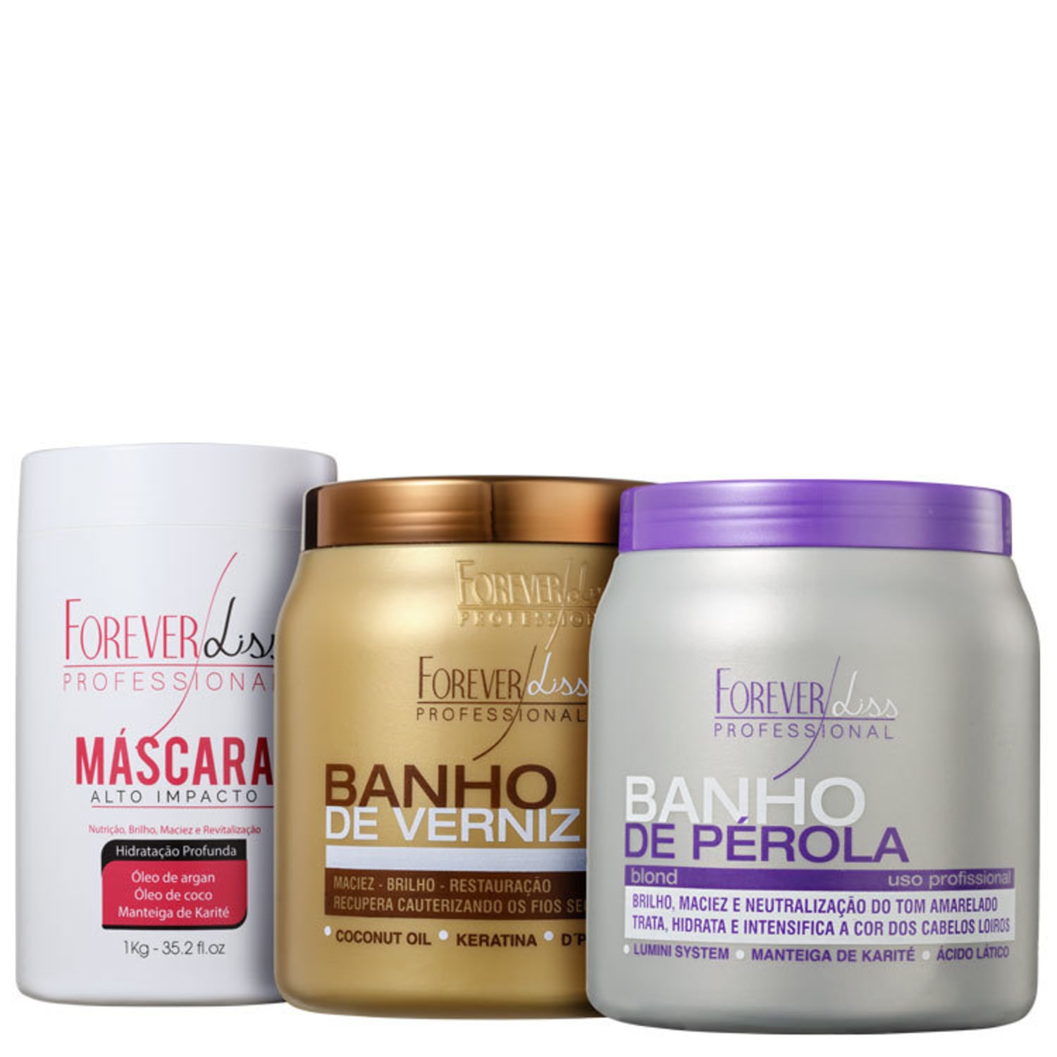 Kit Forever Liss Máscaras (3 Produtos)