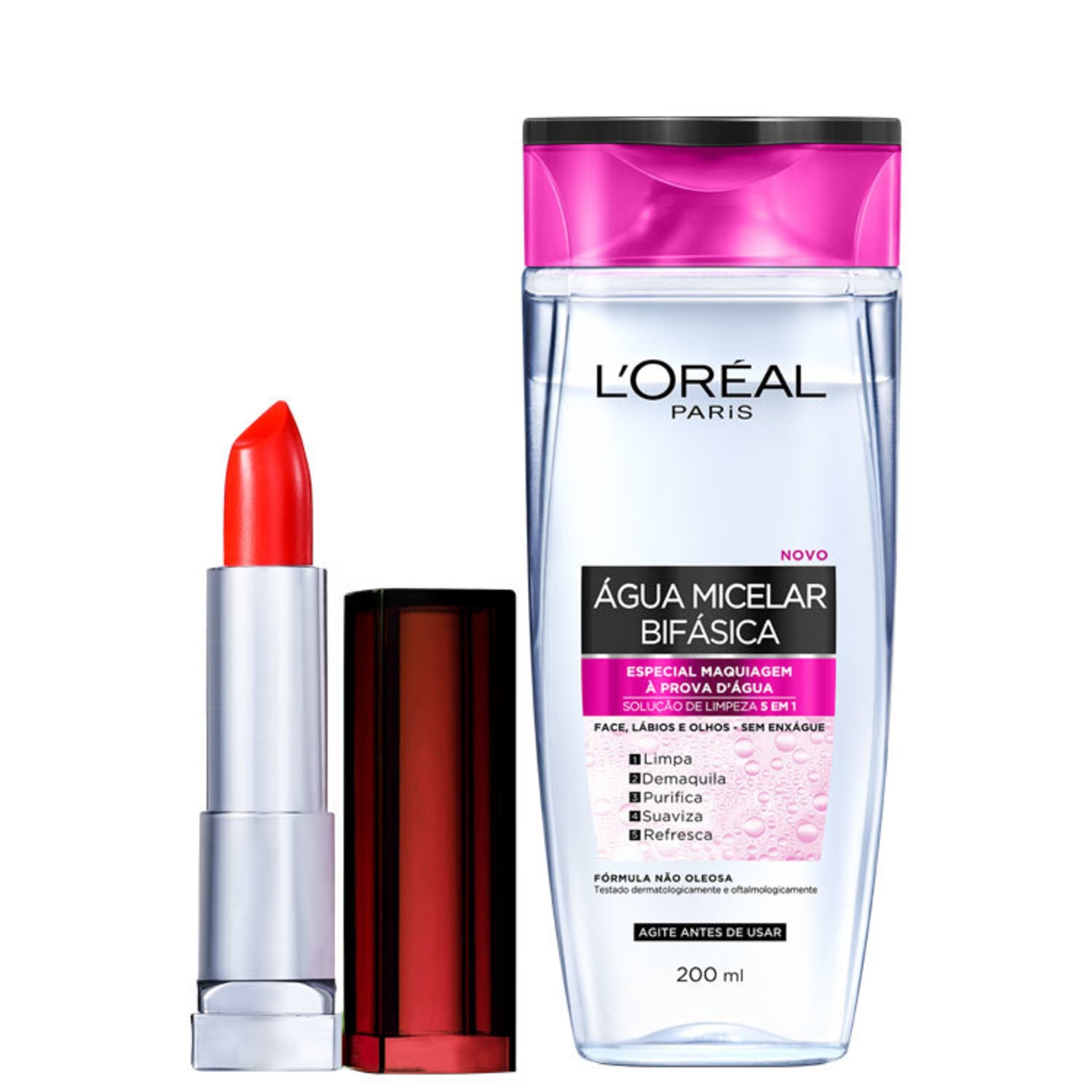 Kit Beleza na Web Maybelline Boca Quente (2 Produtos)