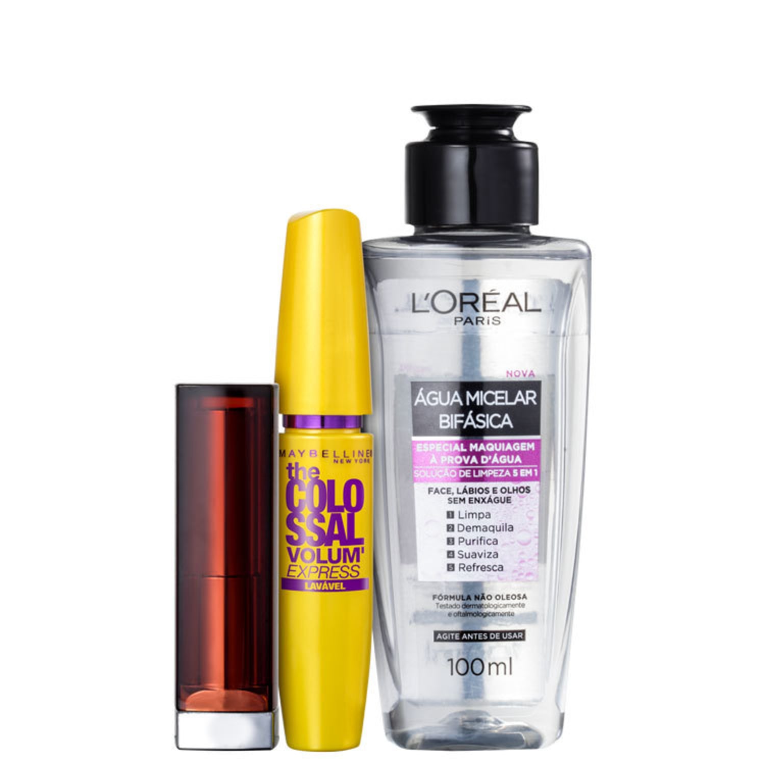 Kit Beleza na Web Maybelline Nossa Música (3 Produtos)