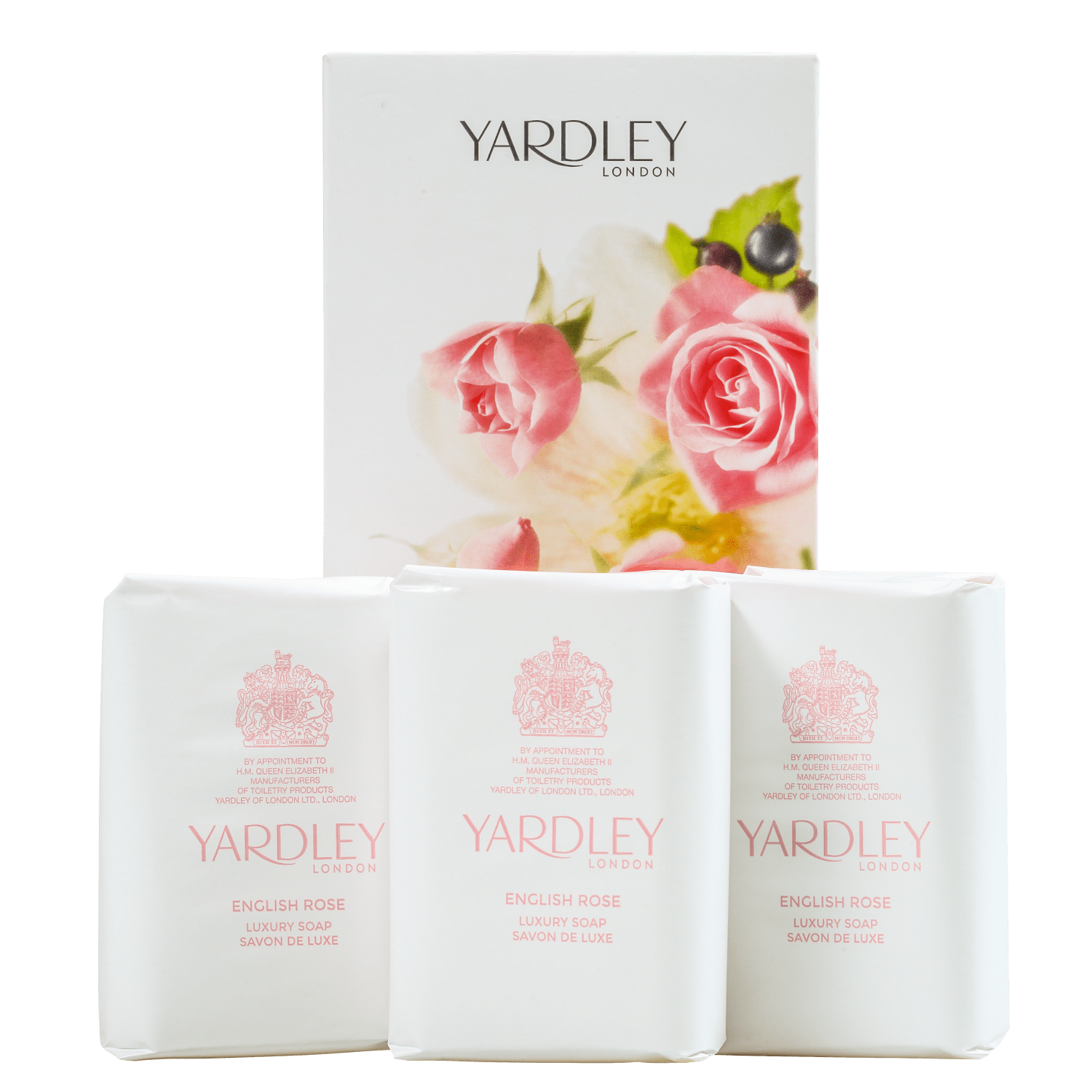 Kit Yardley English Rose Luxury - Sabonetes em Barra 3x100g