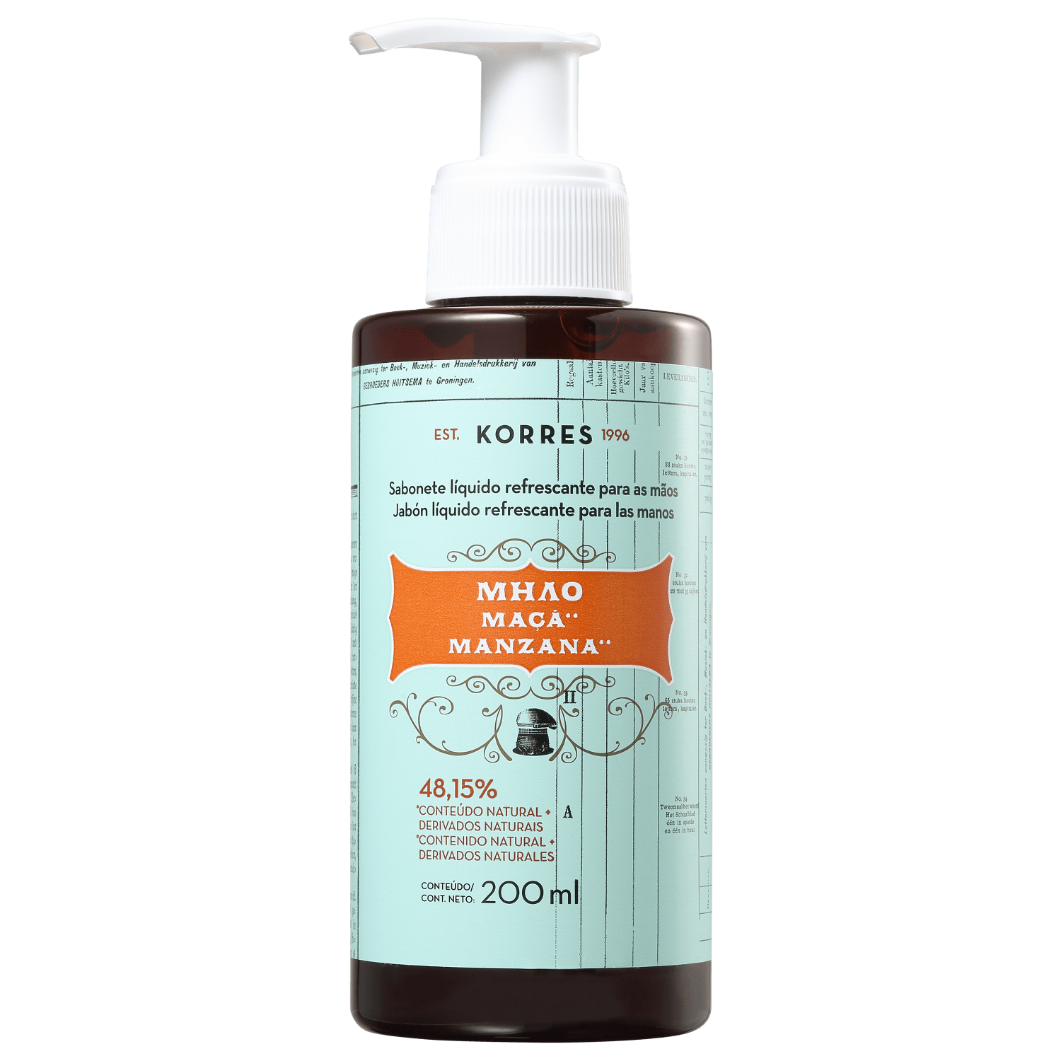 Korres Maçã - Sabonete Líquido para as Mãos 200ml