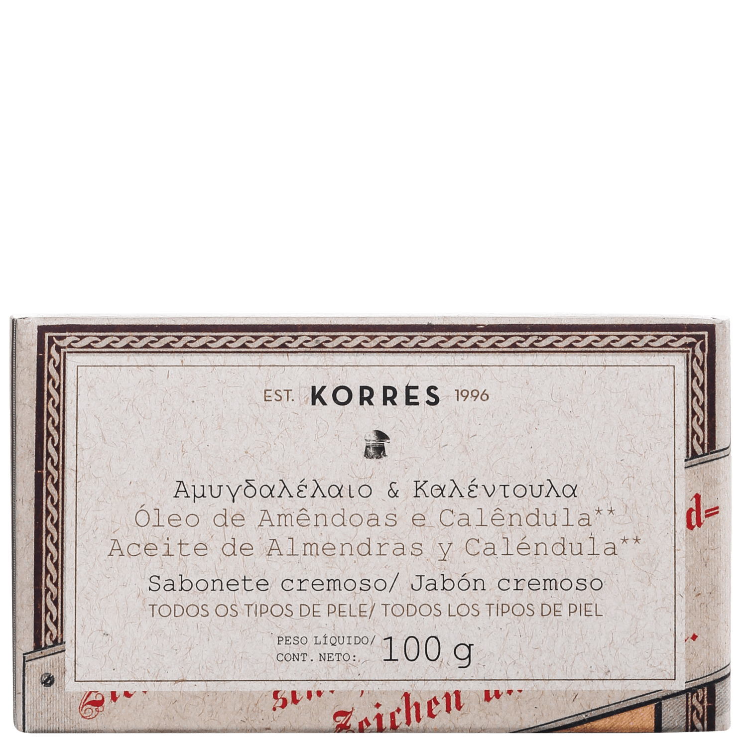 Korres Óleo de Amêndoas e Calêndula - Sabonete em Barra 100g