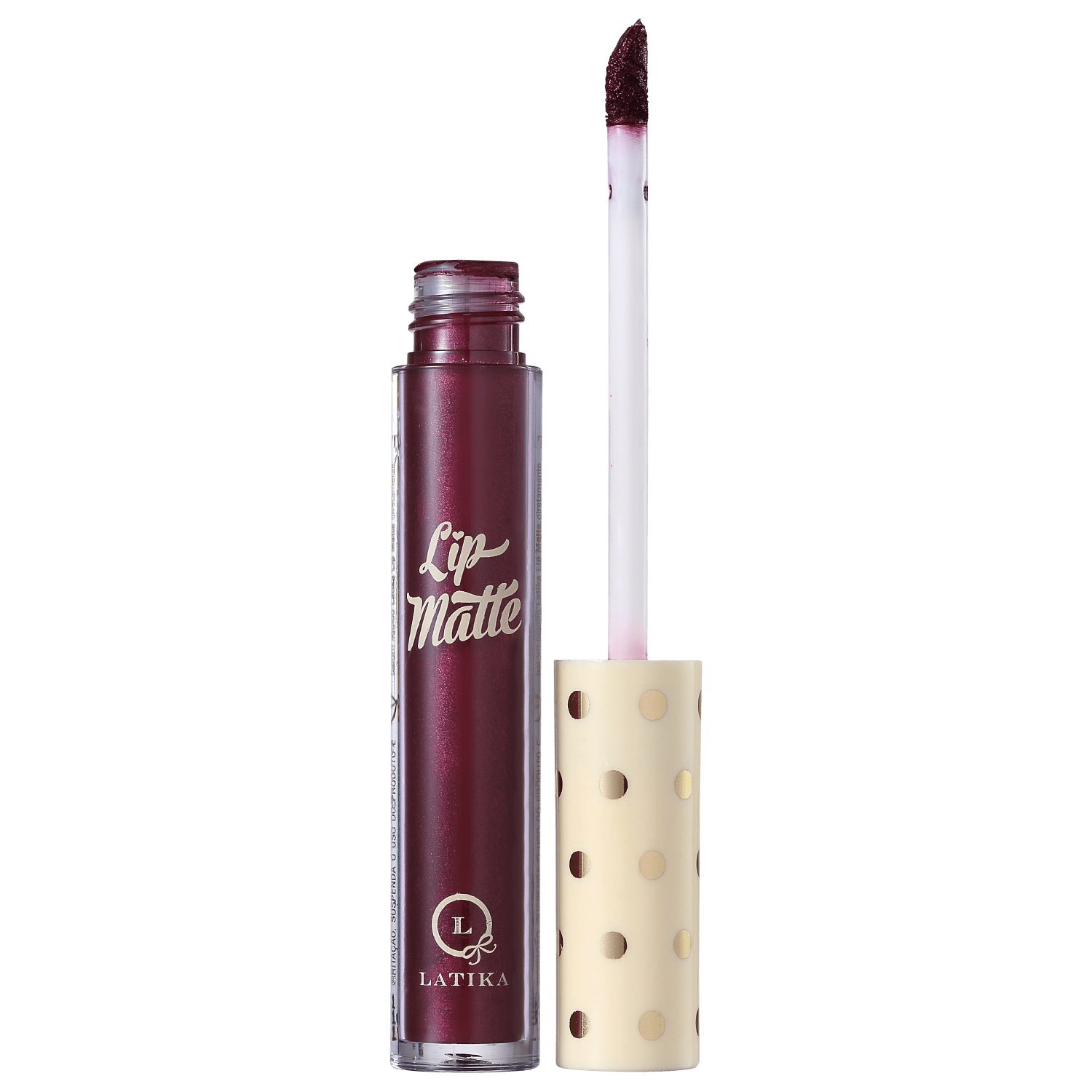 Latika Lip Vinho Nº 41 - Batom Líquido Metálico 4ml