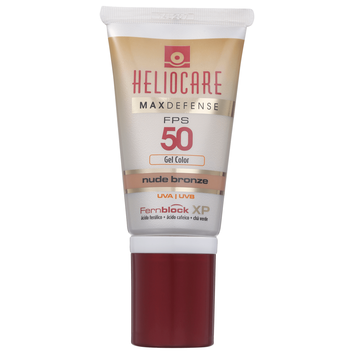 Melora Heliocare Max Defense Gel Creme Color Nude Bronze FPS 50 - Protetor Solar com Cor 50g