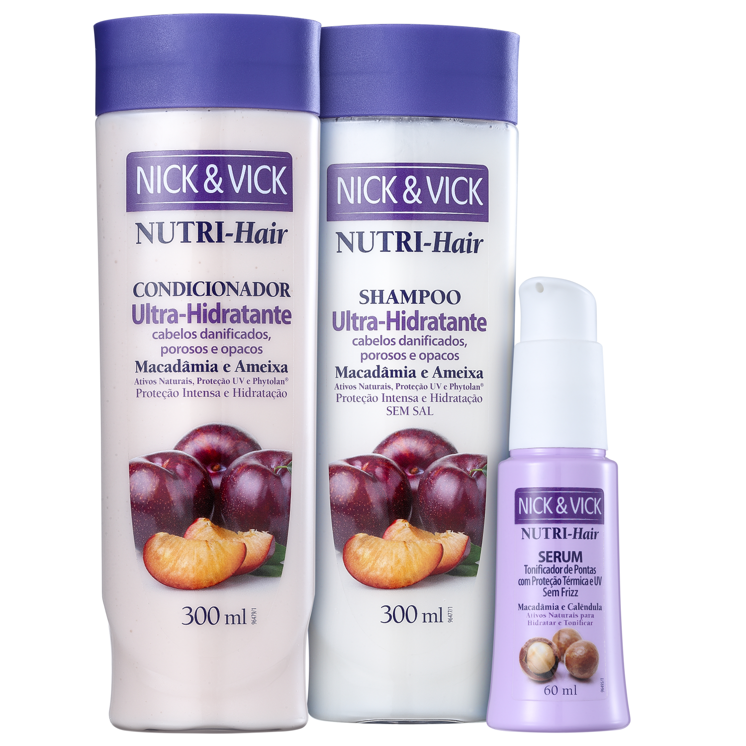 Kit Nick & Vick NUTRI-Hair Proteção Total (3 Produtos)