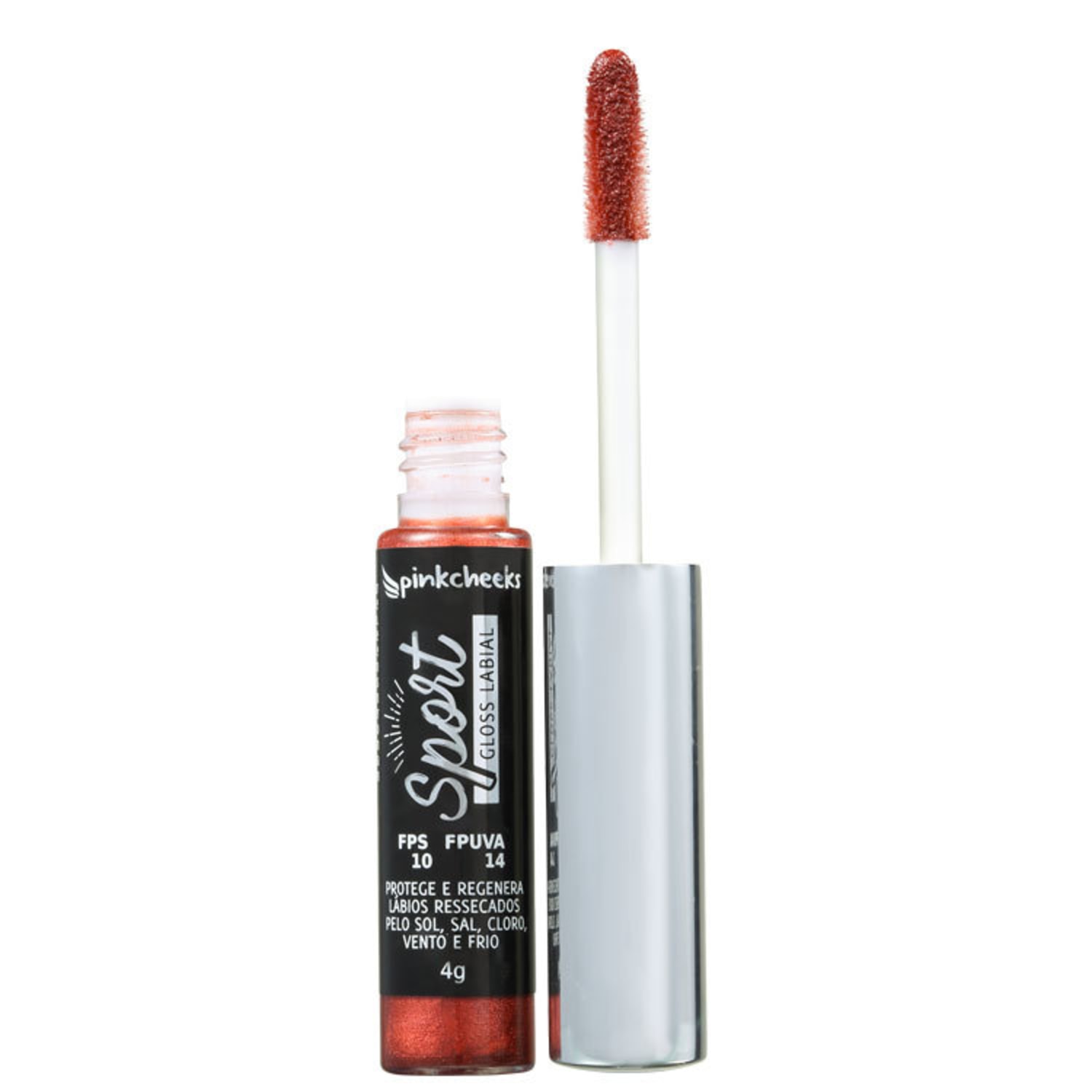 Pink Cheeks Sport Make Up FPS10 Fire Red - Gloss Labial 4g