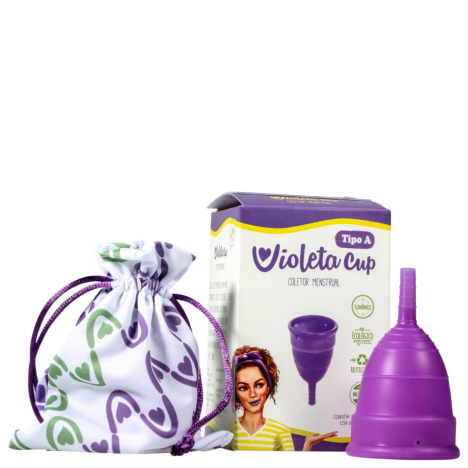 Violeta Cup Violeta Tipo A (+30 anos ou com filhos) - Coletor Menstrual