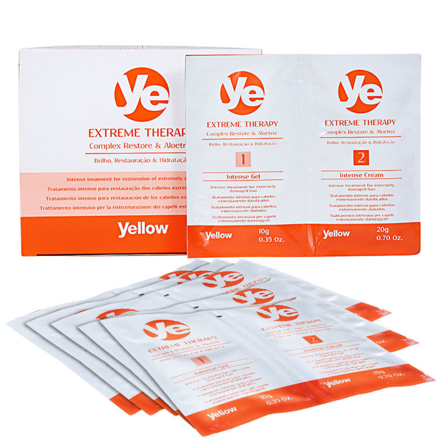 Yellow Ye Extreme Therapy Intensive Treatment - Tratamento Reconstrutor 6x30ml