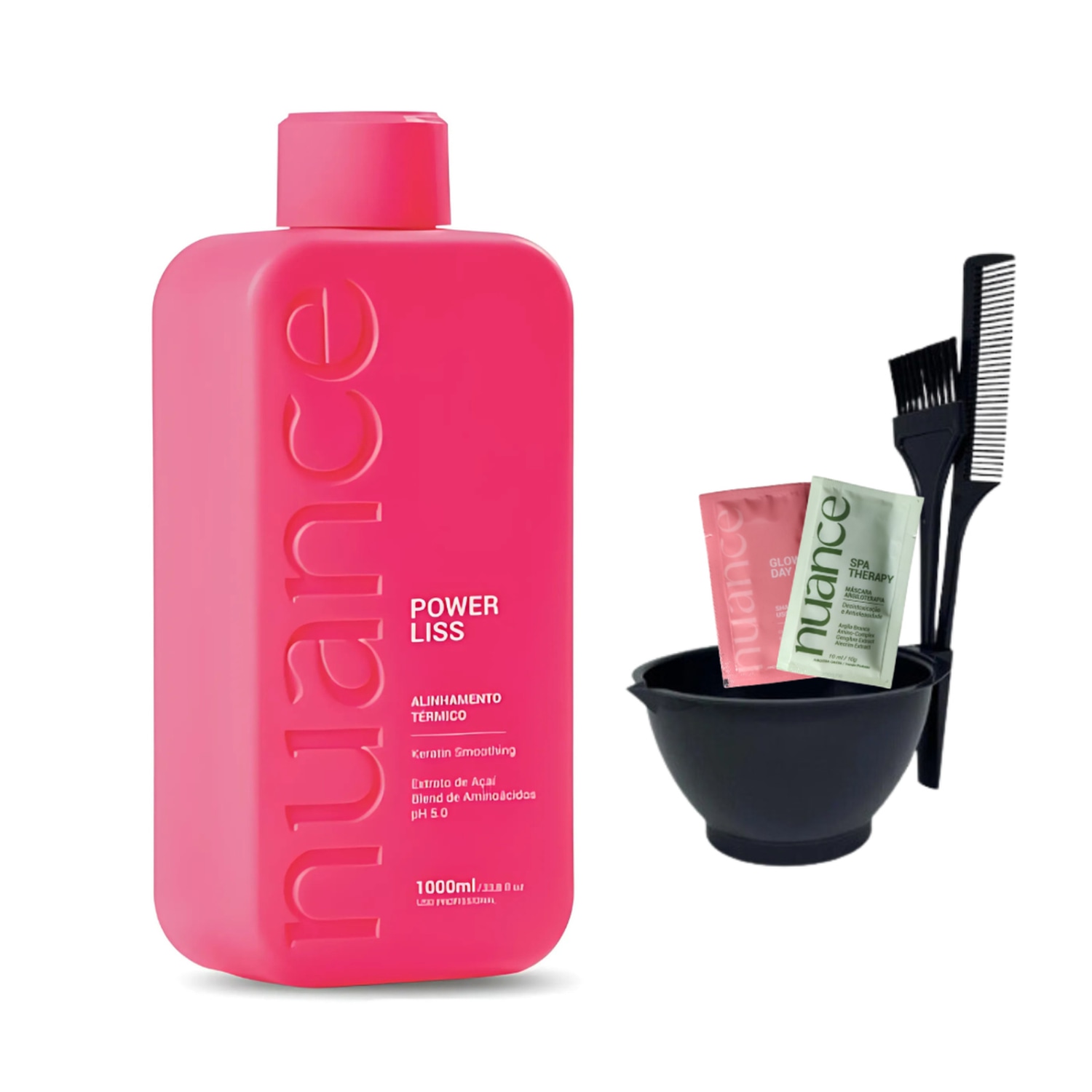 Escova Power Liss Nuance 1 L Selagem Capilar Profissional