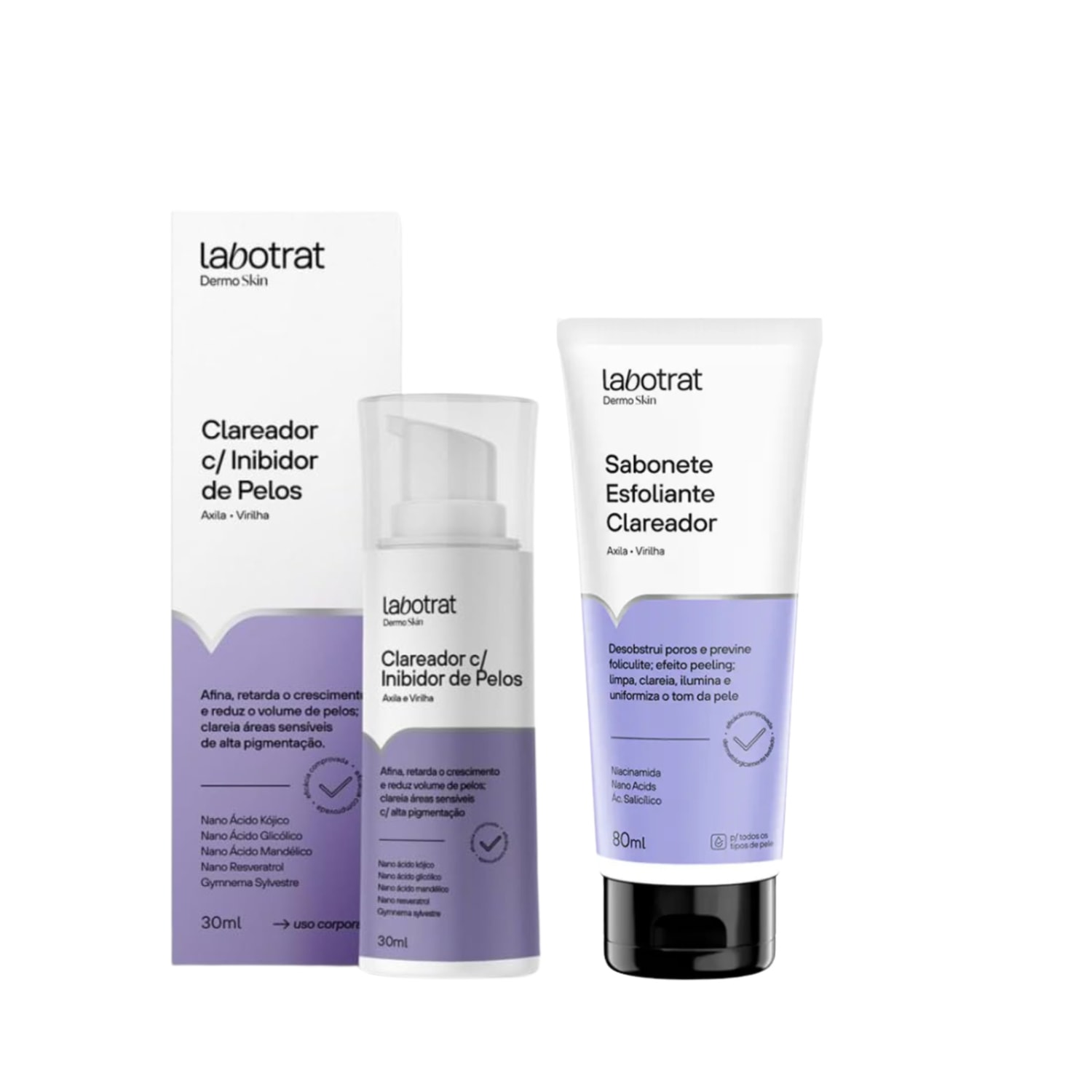 Kit Labotrat Axila Virilha Esfoliante E Clareador Inibidor