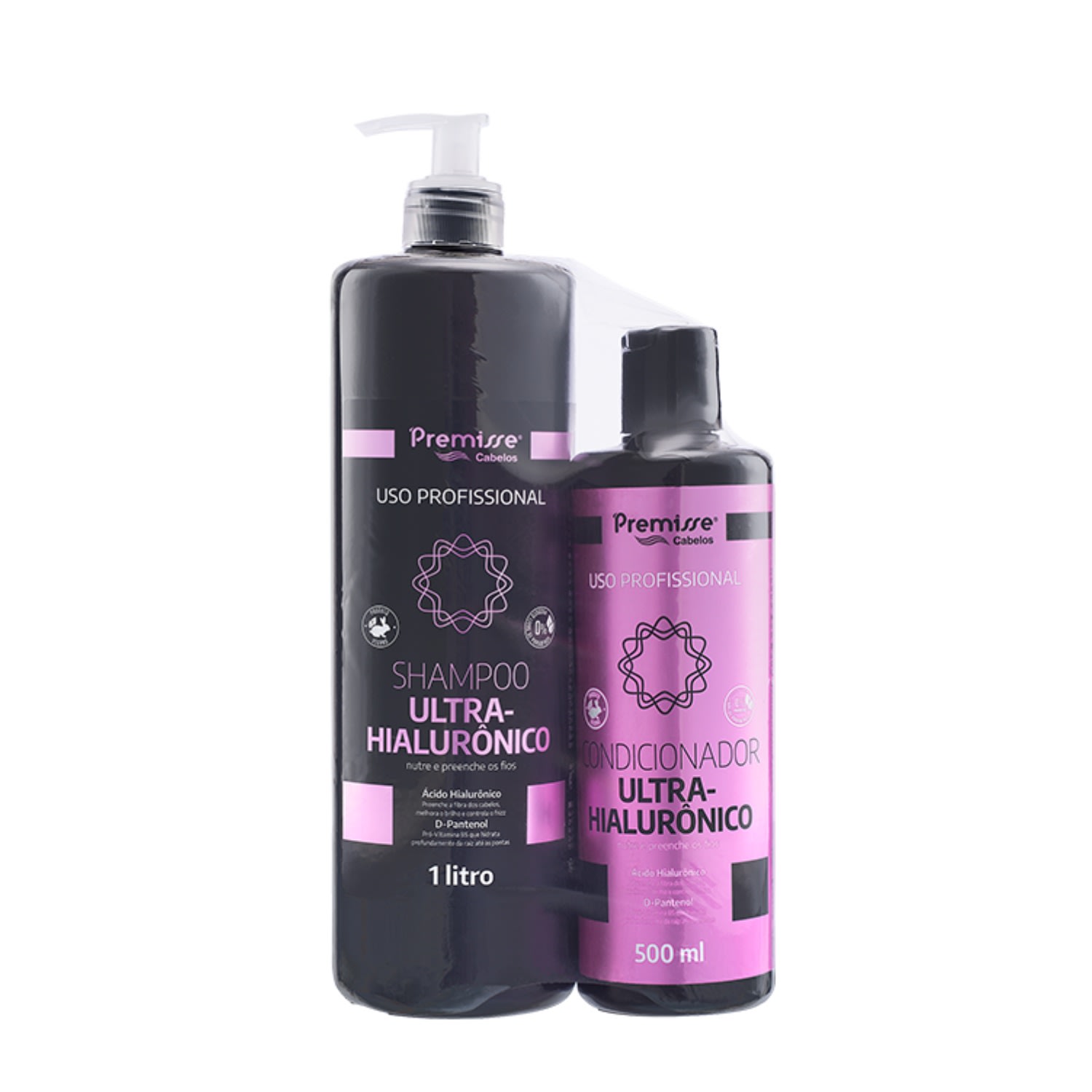 Kit Ultra-Hialurônico Premisse – Shampoo 1L + Condicionador 500ml