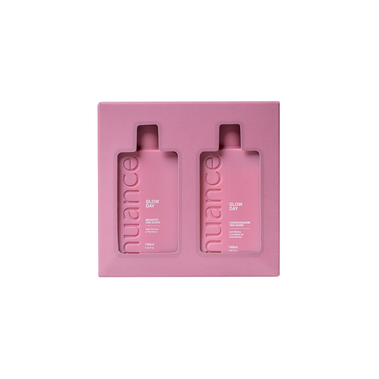 Kit Glow Day Viagem Uso Diário Box 2 Produtos 100ml Nuance