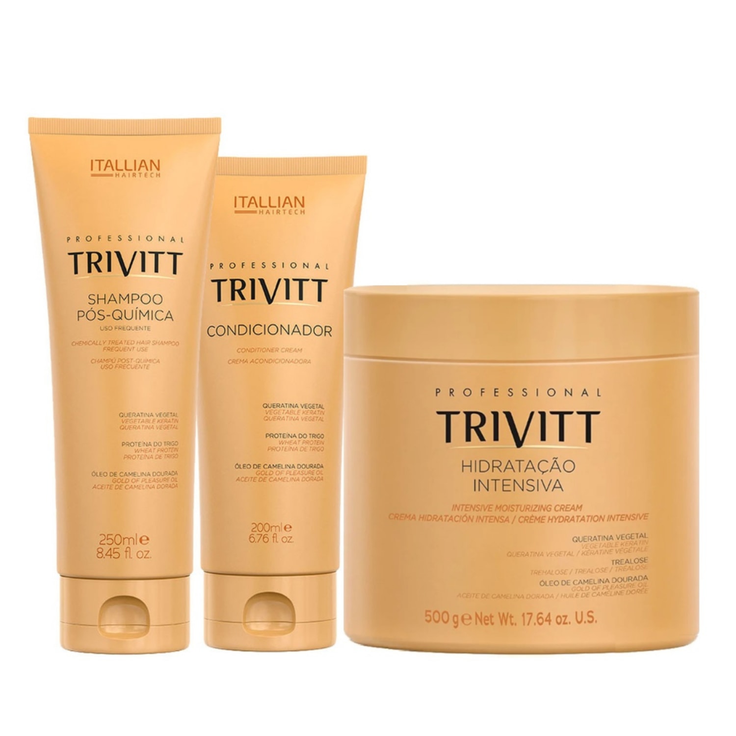 Kit Trivitt: recuperação e força para cabelos pós-química!