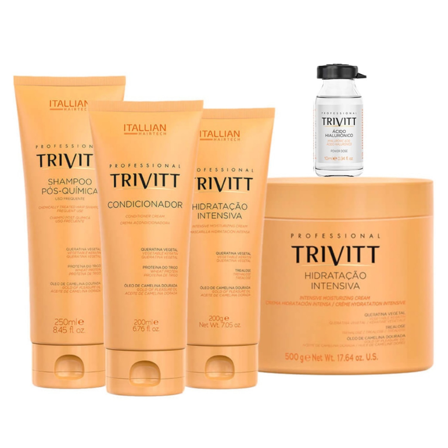 Trivitt Cronograma Capilar: brilho intenso e proteção térmica garantidos