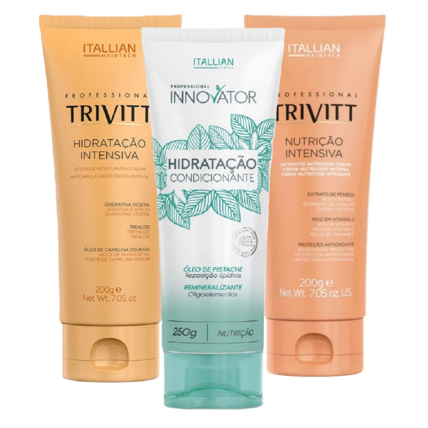 Trivitt & Innovator 3 Máscaras Para Hidratação e Nutrição Capilar Profissional