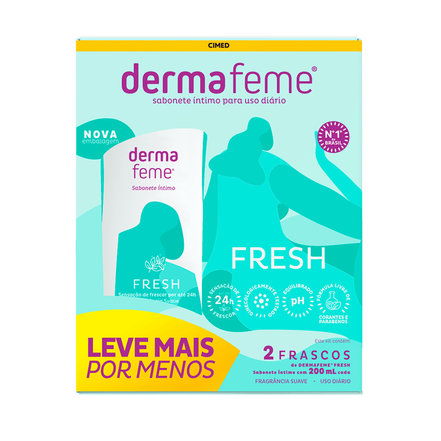 Cimed Dermafeme Fresh - Sabonete Íntimo Líquido (2 Unidades)