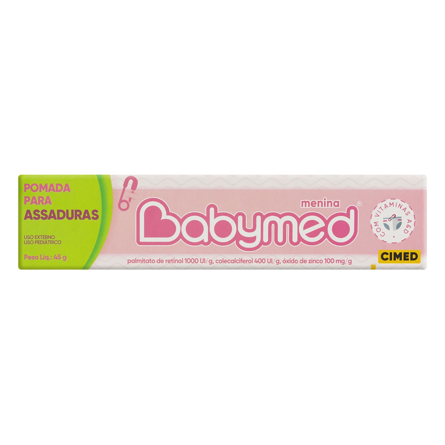 Kit Cimed Babymed Rosa Pomadas Para Prevenção De Assaduras (3 Unidades)