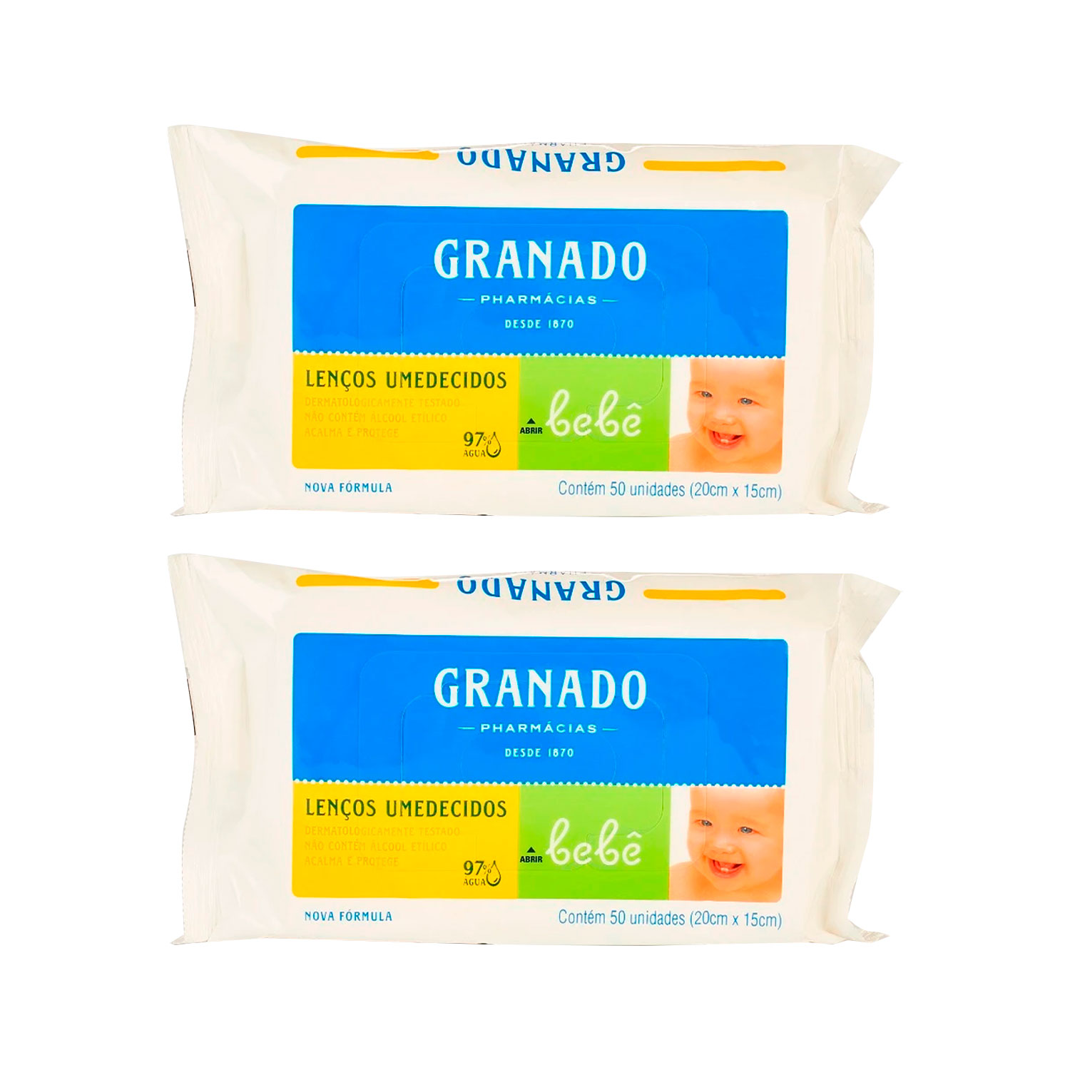 Duo Lenços Umedecidos Bebê Tradicional Granado