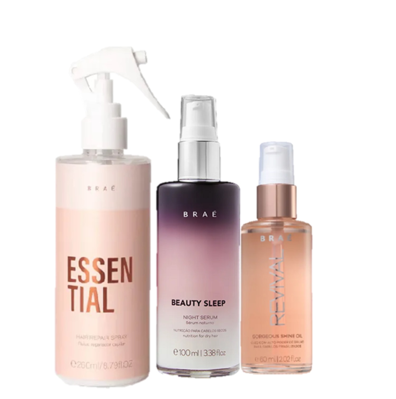 Kit Braé Essential Oil Revival Beauty Sleep (3 Produtos)
