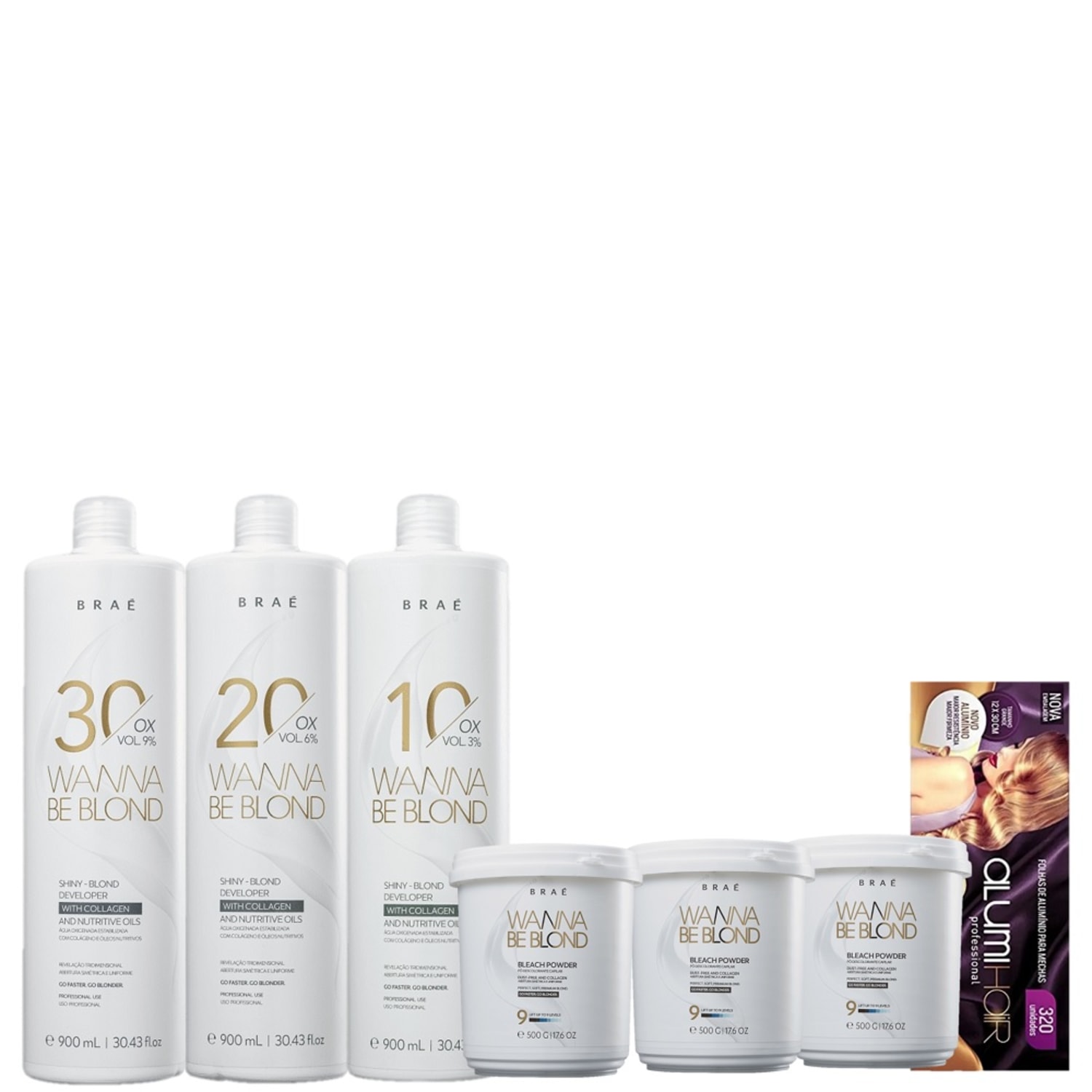 Kit Braé Wanna Be Blond (7 Produtos)