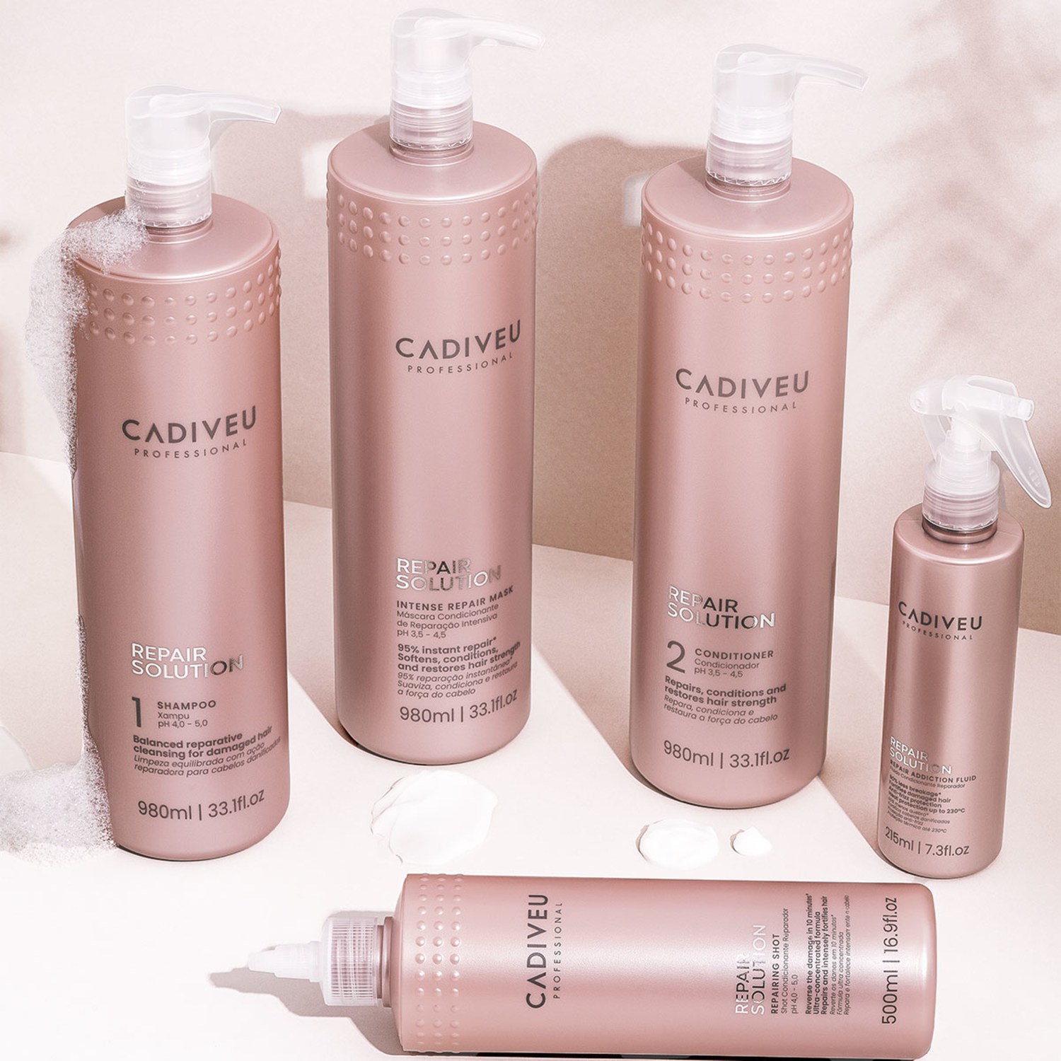 Kit Cadiveu Professional Repair Solution Açaí Duo Salon Oil 60 (3 produtos)