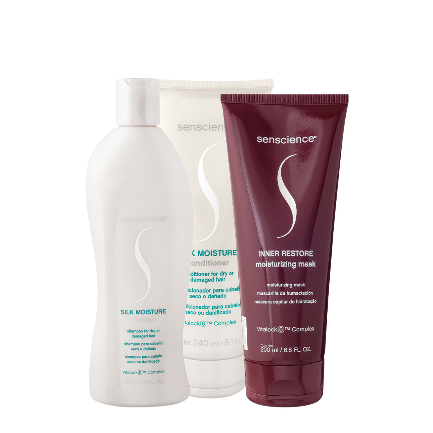 Kit Senscience Silk Moisture Inner Home Care (3 produtos)