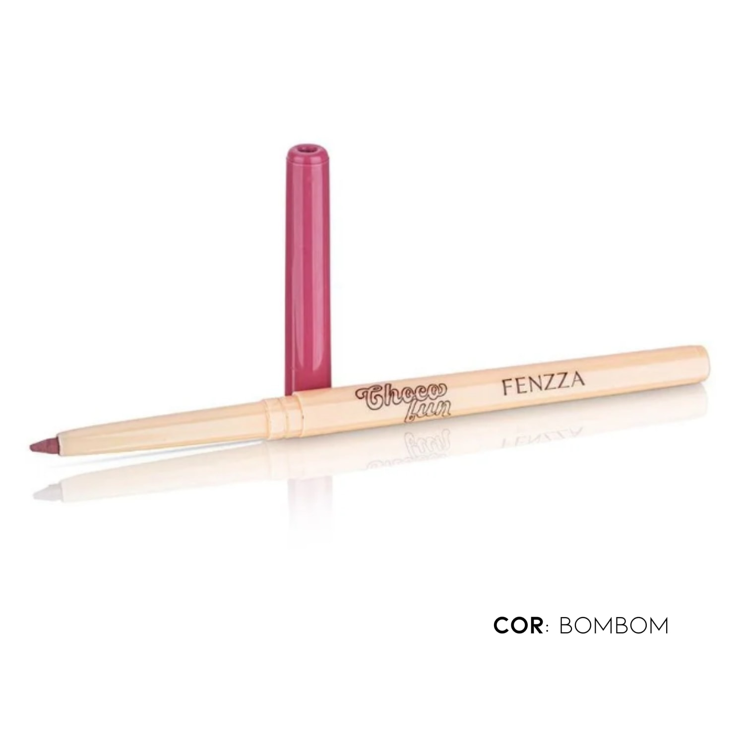Lápis Contorno Labial Retrátil Choco Fun Bombom - Fenzza
