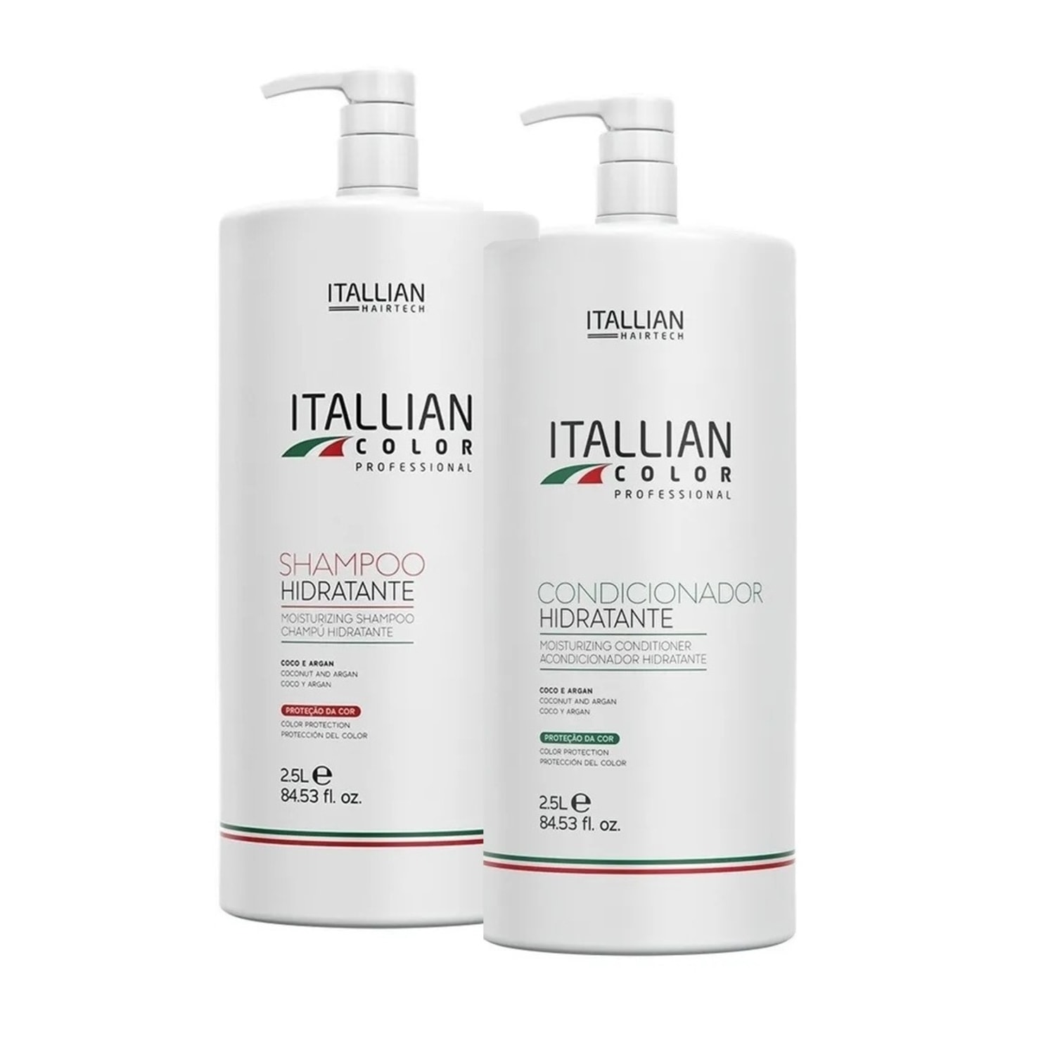Kit Profissional Itallian Color – Limpeza e Hidratação Capilar 2,5 Litros