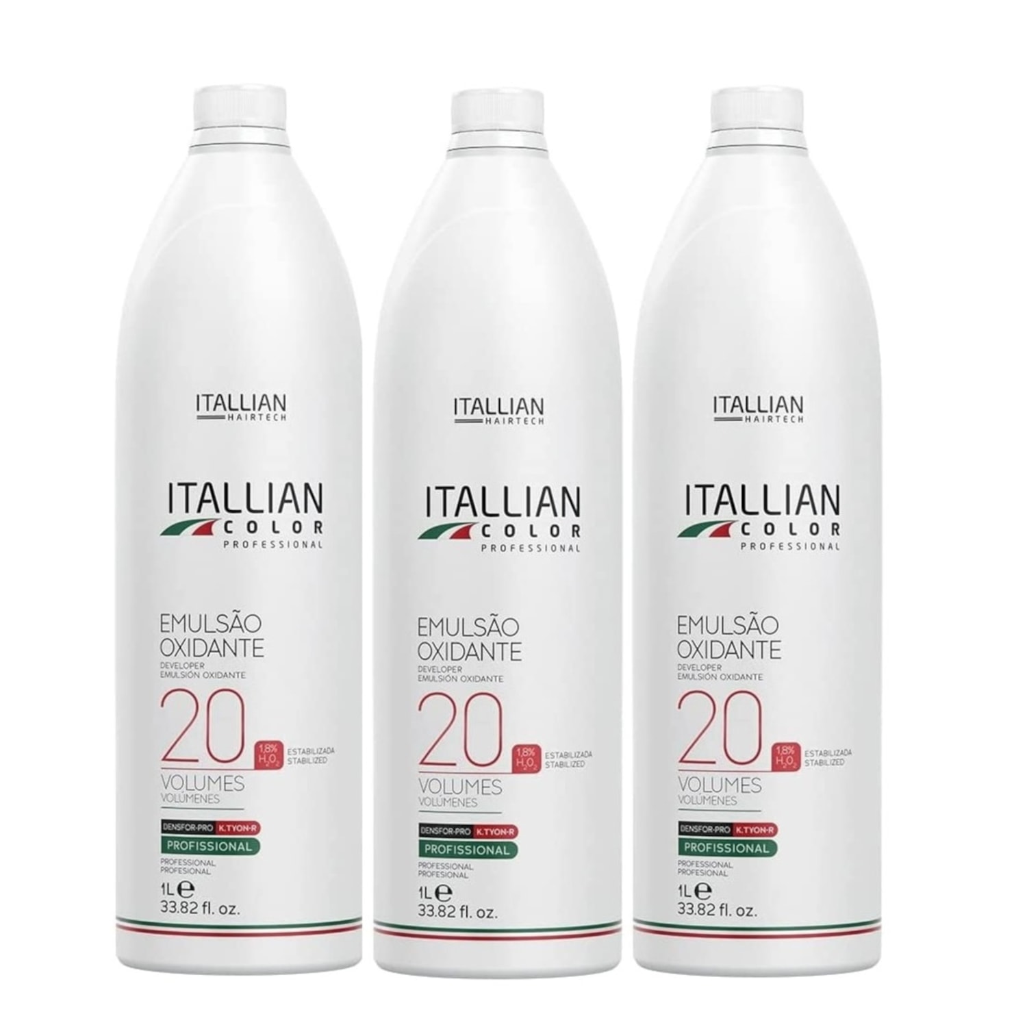 Kit Itallian Hairtech Color Professional - Emulsão Oxidante (3 Unidades)