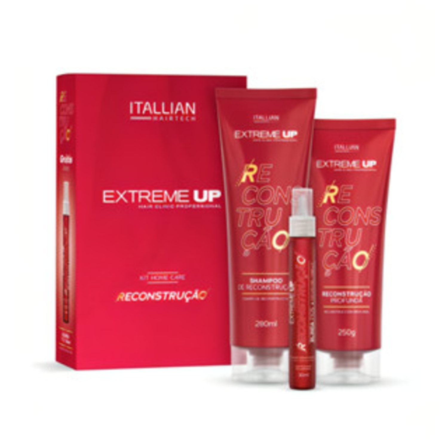 Kit Extreme UP Home Care de Reconstrução Capilar Pós Quimica (3 Itens)