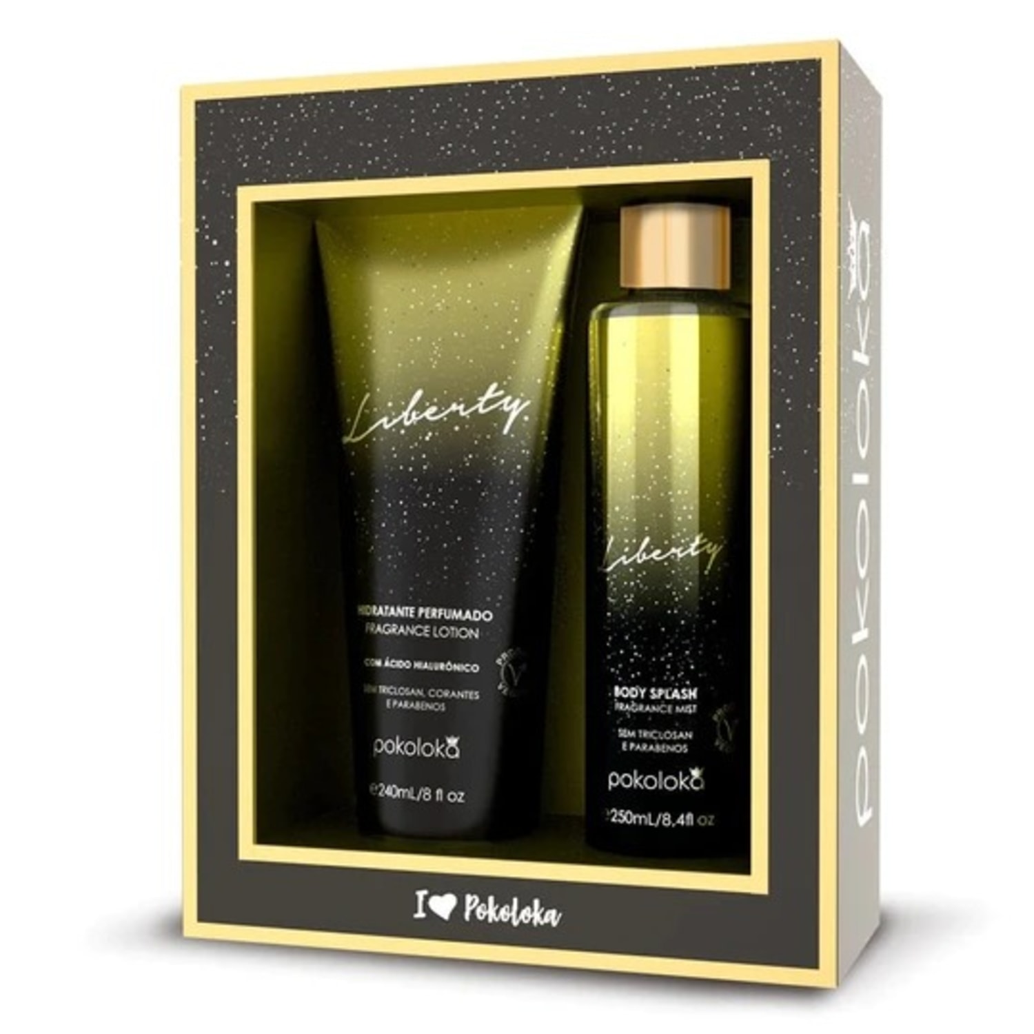 Kit Lokachic Liberty Pokoloca - Hidratante 240ml + Body Splash 250ml