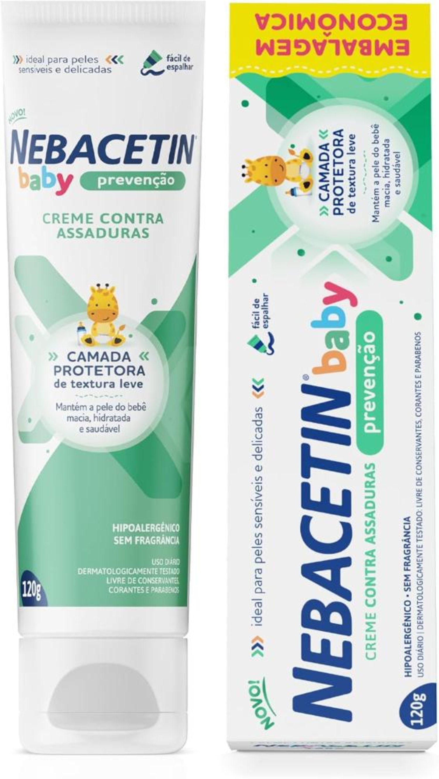Creme Contra Assaduras Nebacetin Baby Prevenção 120g