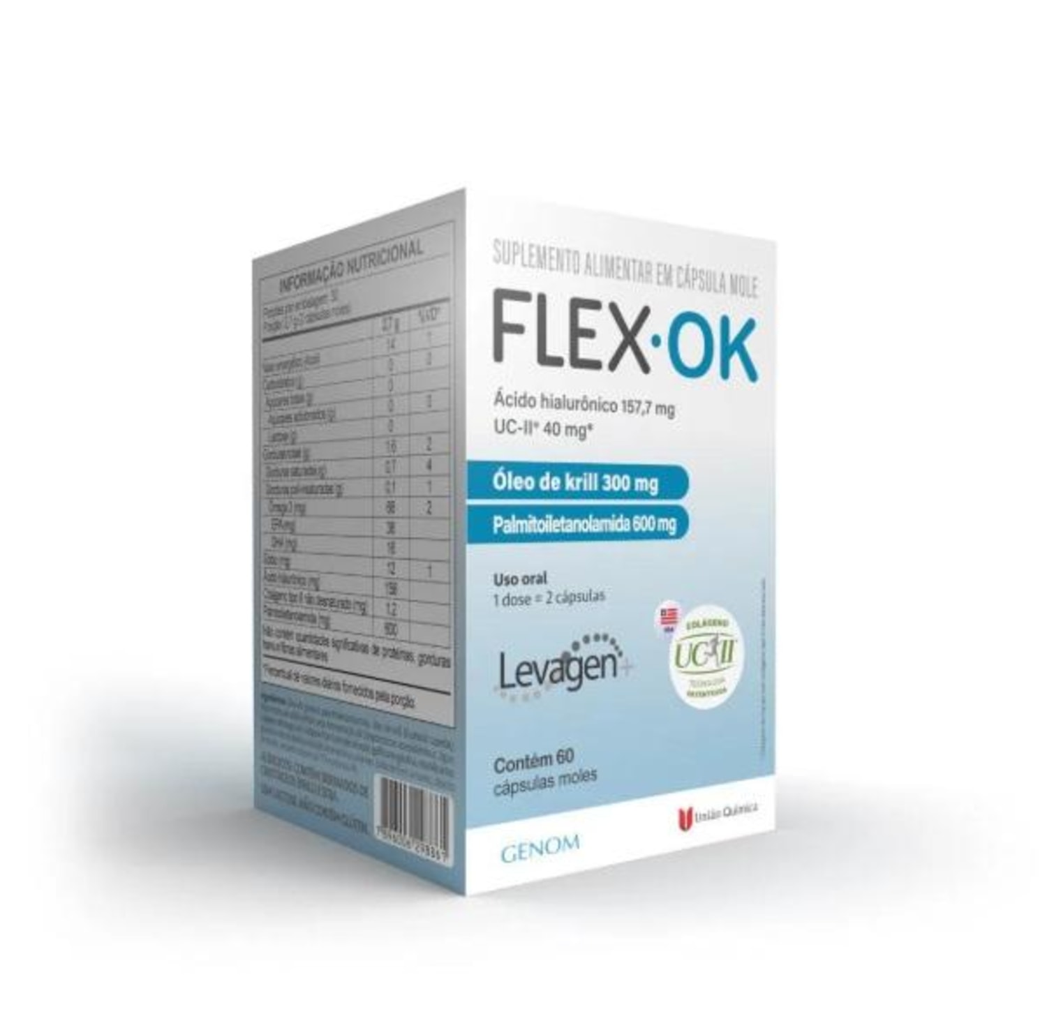 Flex OK Suplemento Alimentar Genom 60cps