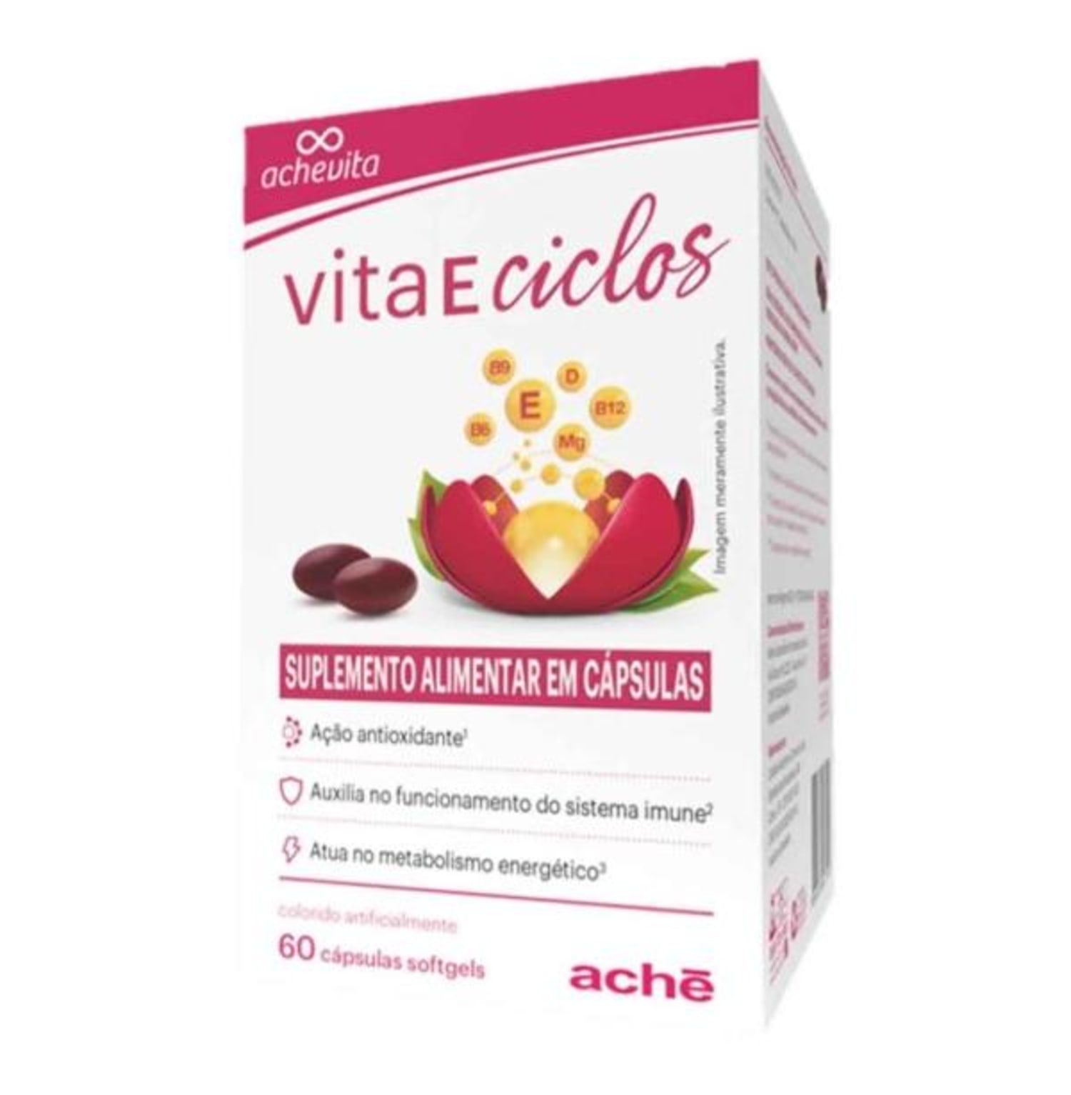 Vita E Ciclos Suplemento Alimentar 60cps