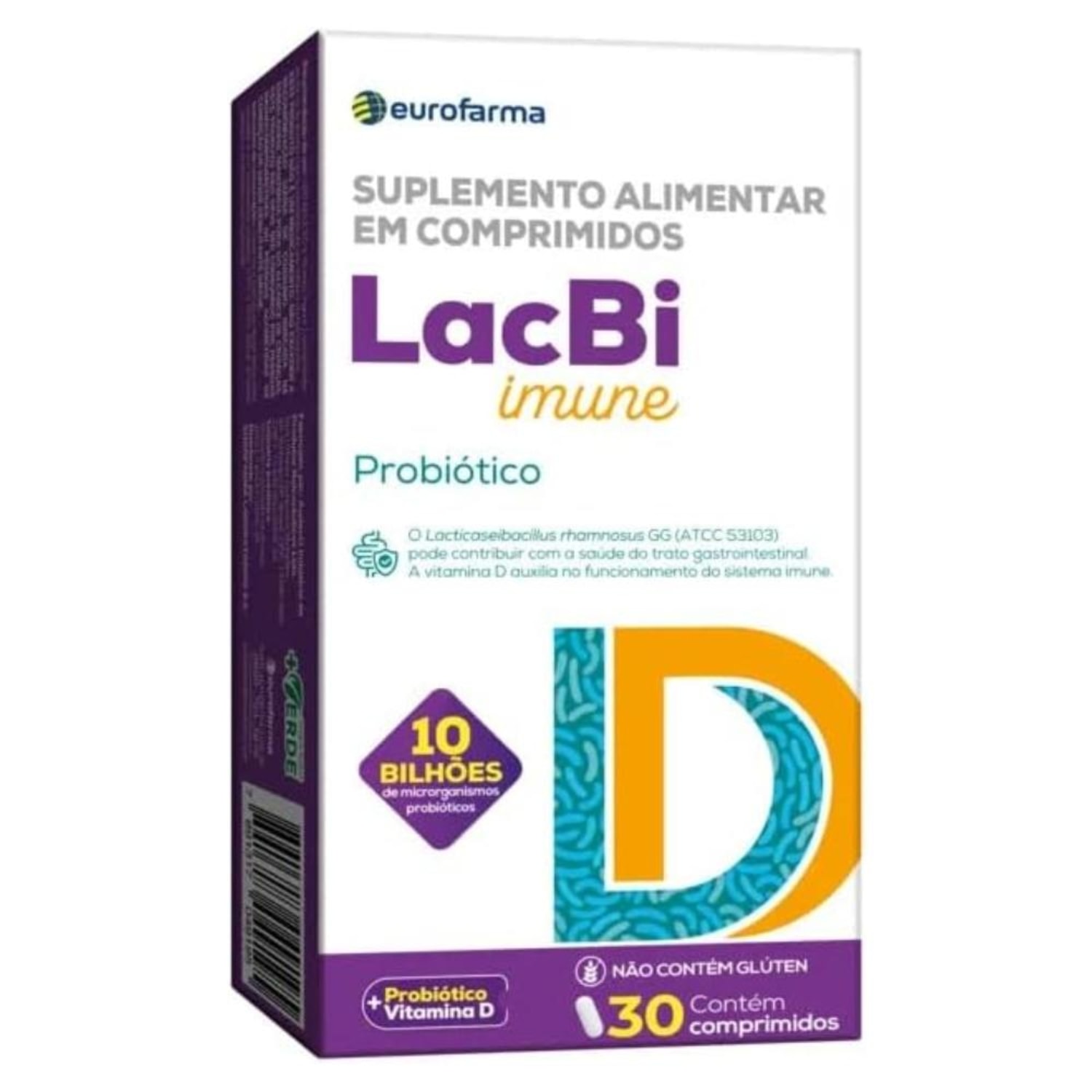 Lacbi Imune Suplemento Alimentar Probiótico 30 cp.