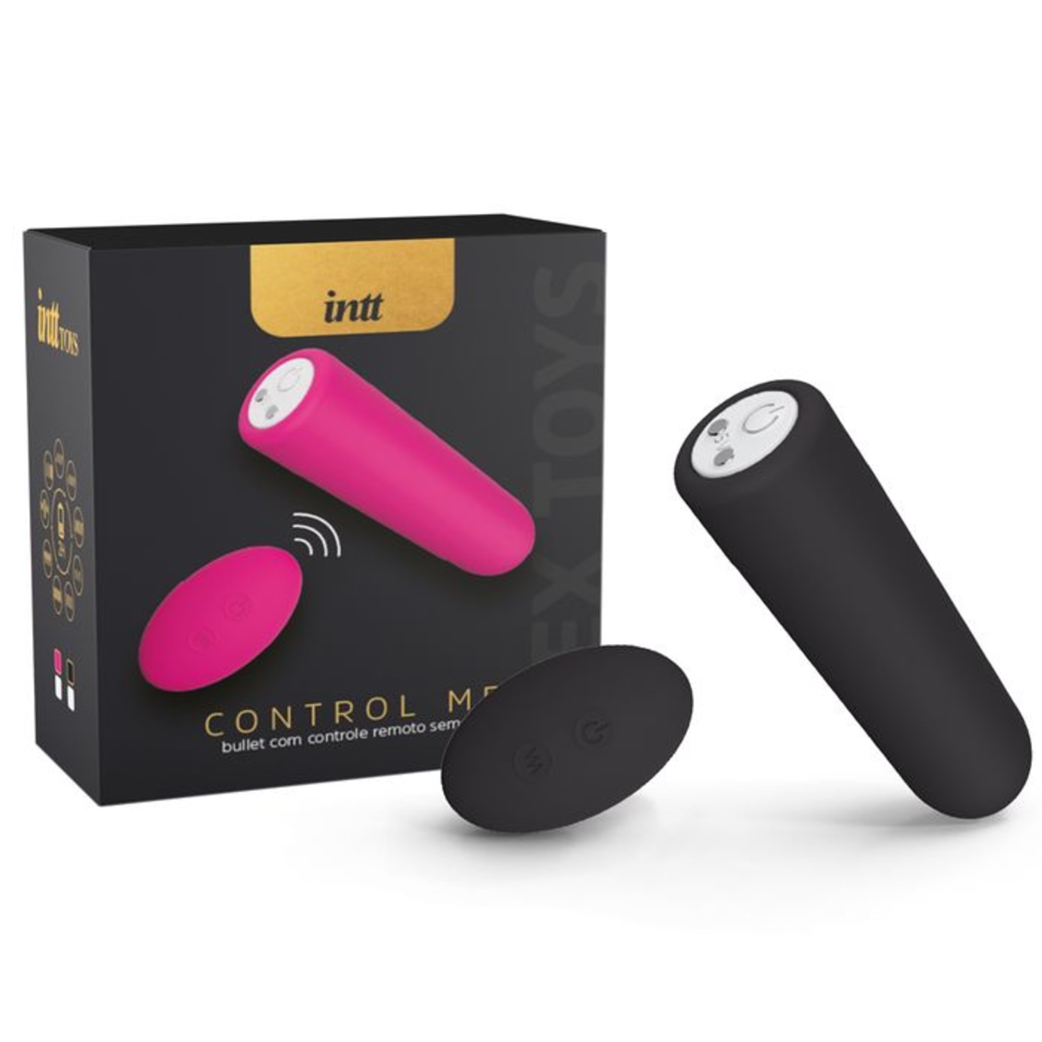 Bullet com Controle e 9 Vibração - Preto | Intt Control Me