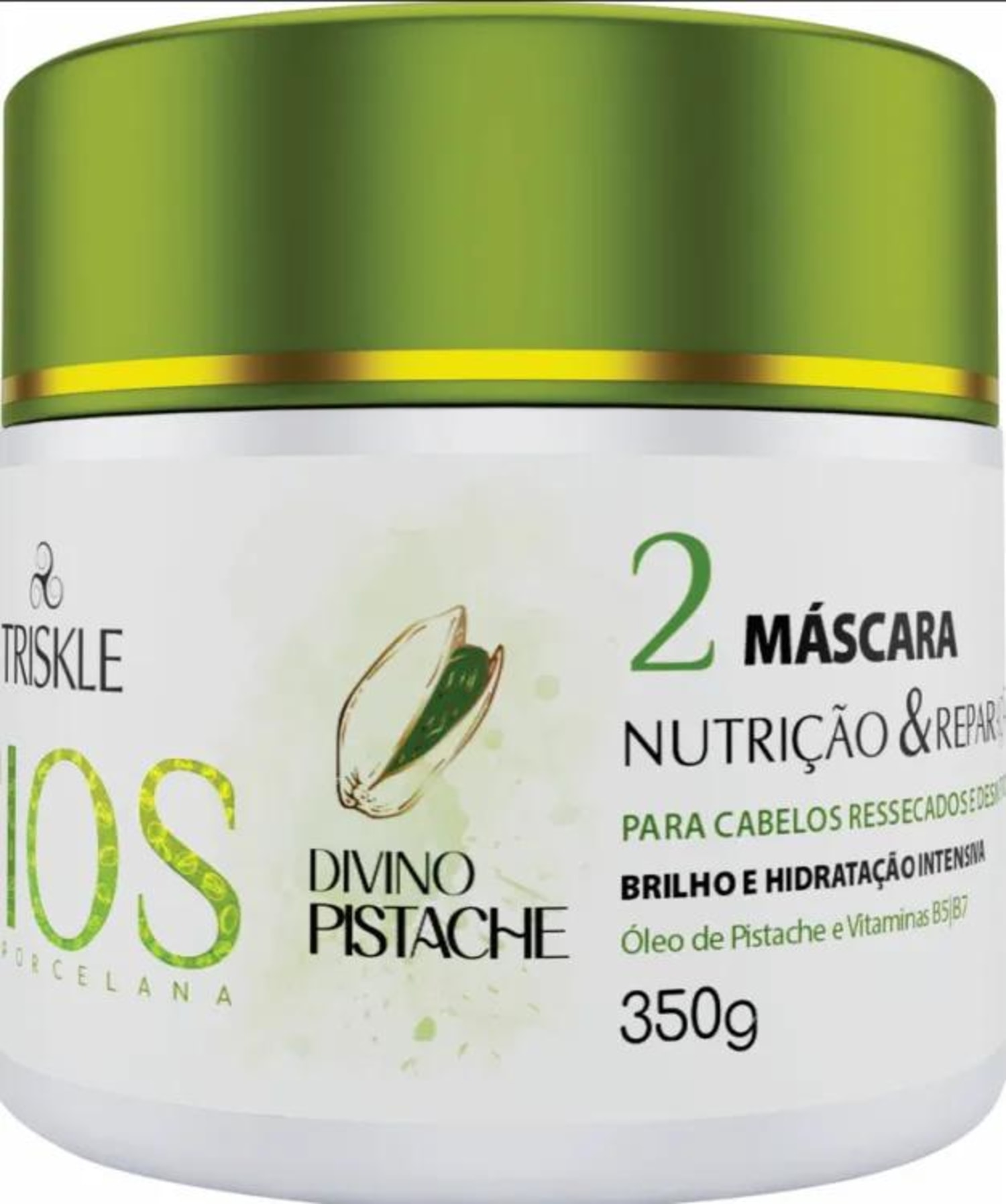 Triskle - Máscara Divino Pistache - Fios de Porcelana 350g
