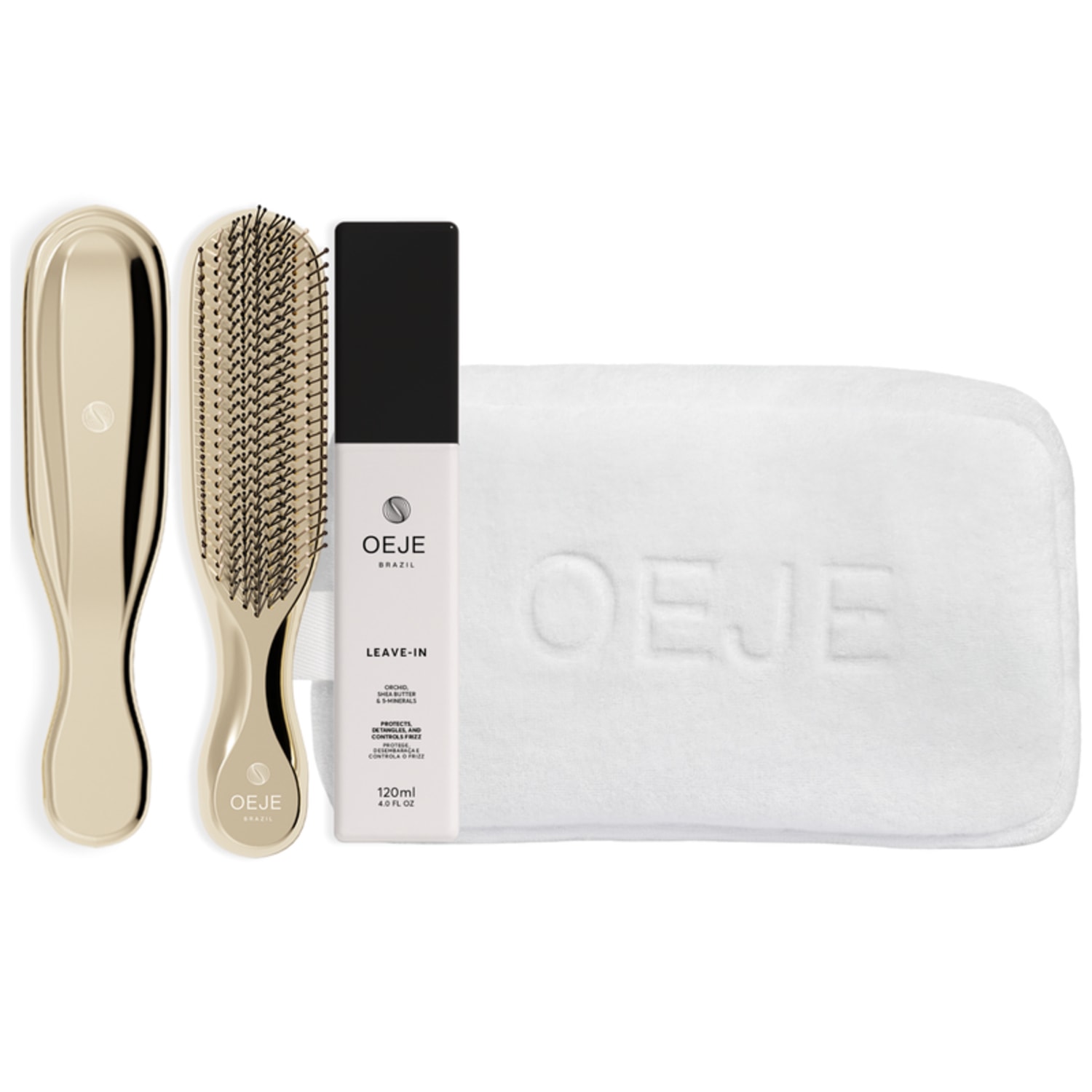 Oeje Brazil Kit Express - Leave-in 120ml + Escova Capilar + Necessaire