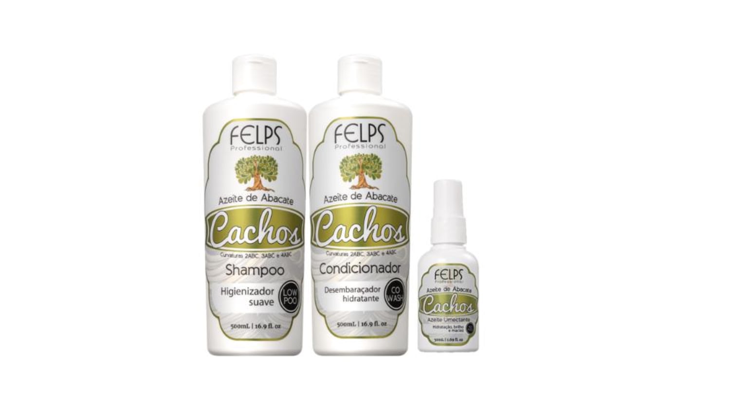 Shampoo + Condicionador + Óleo Umectante 50ml - Felps