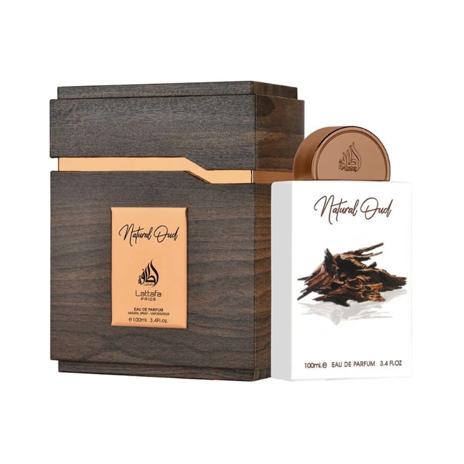 Natural Oud Lattafa Perfumes Eau de Parfum - Perfume Unissex 100ml