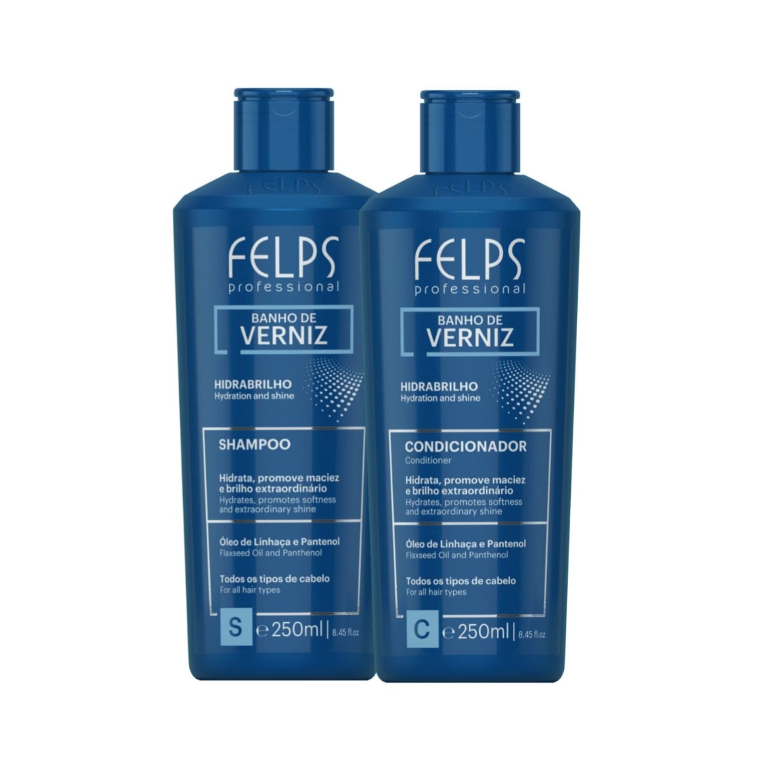 Kit Shampoo e condicionador Banho de Verniz - Felps