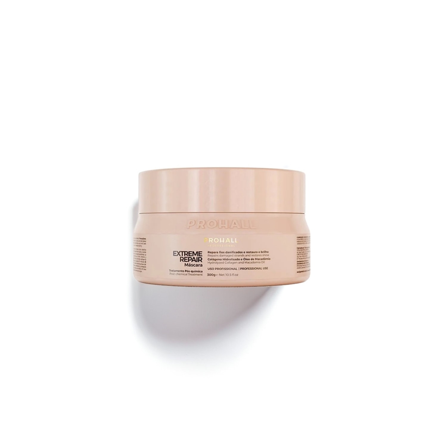 Máscara Extreme Repair 300g: Ultra Nutrição Pós Quimica Macadâmia | ProHall Professional
