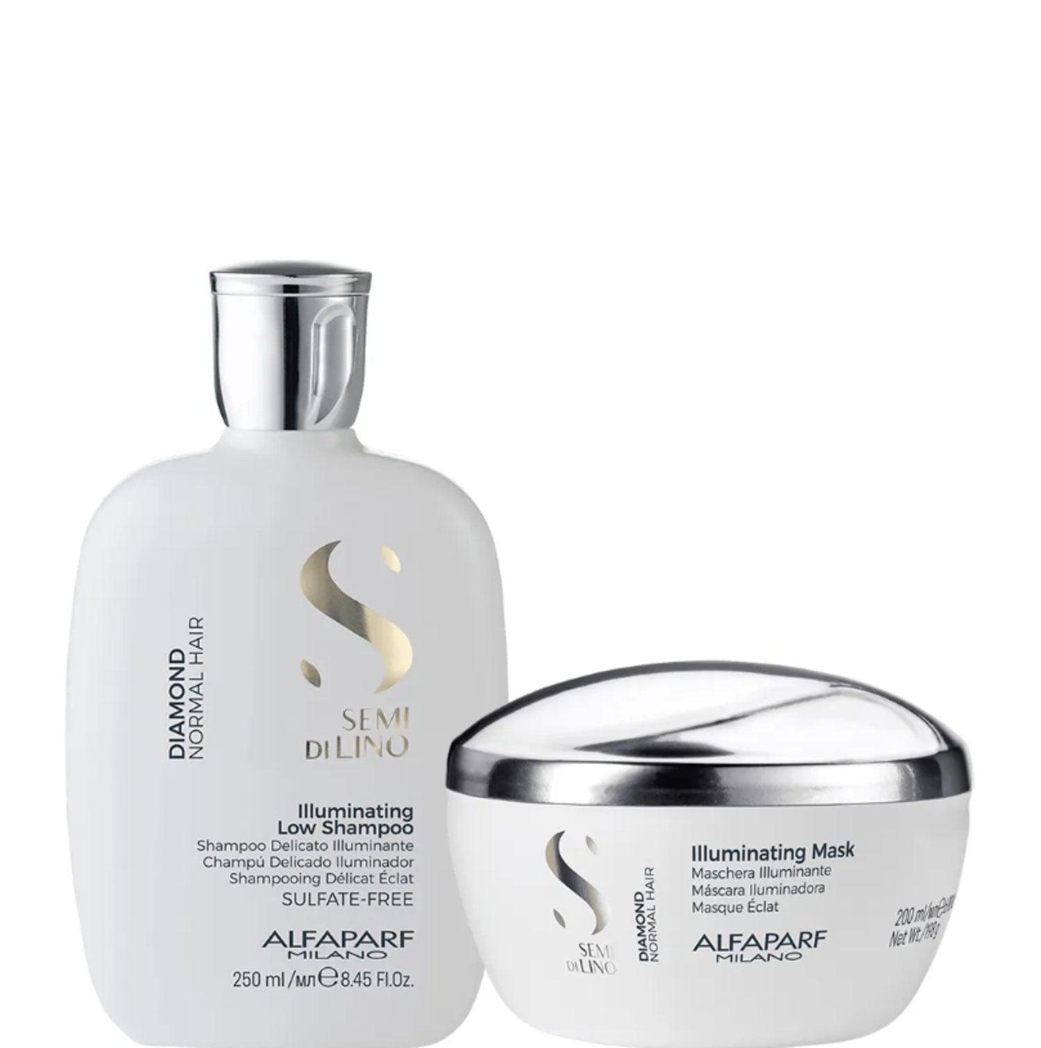 Kit Alfaparf Duo Mask Semi di Lino Diamond (2 Produtos)