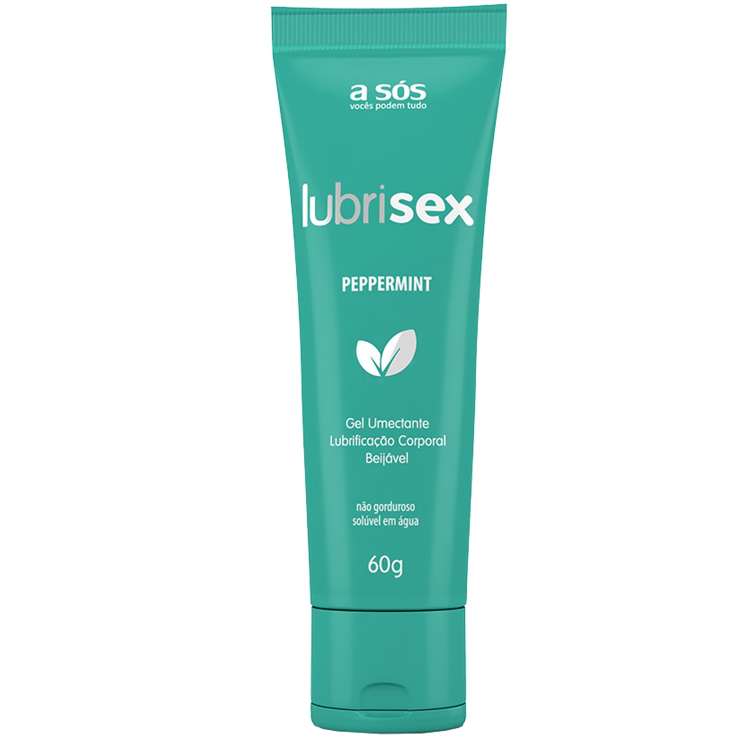 A Sós Lubrisex Peppermint - Gel Lubrificante Beijável 60g