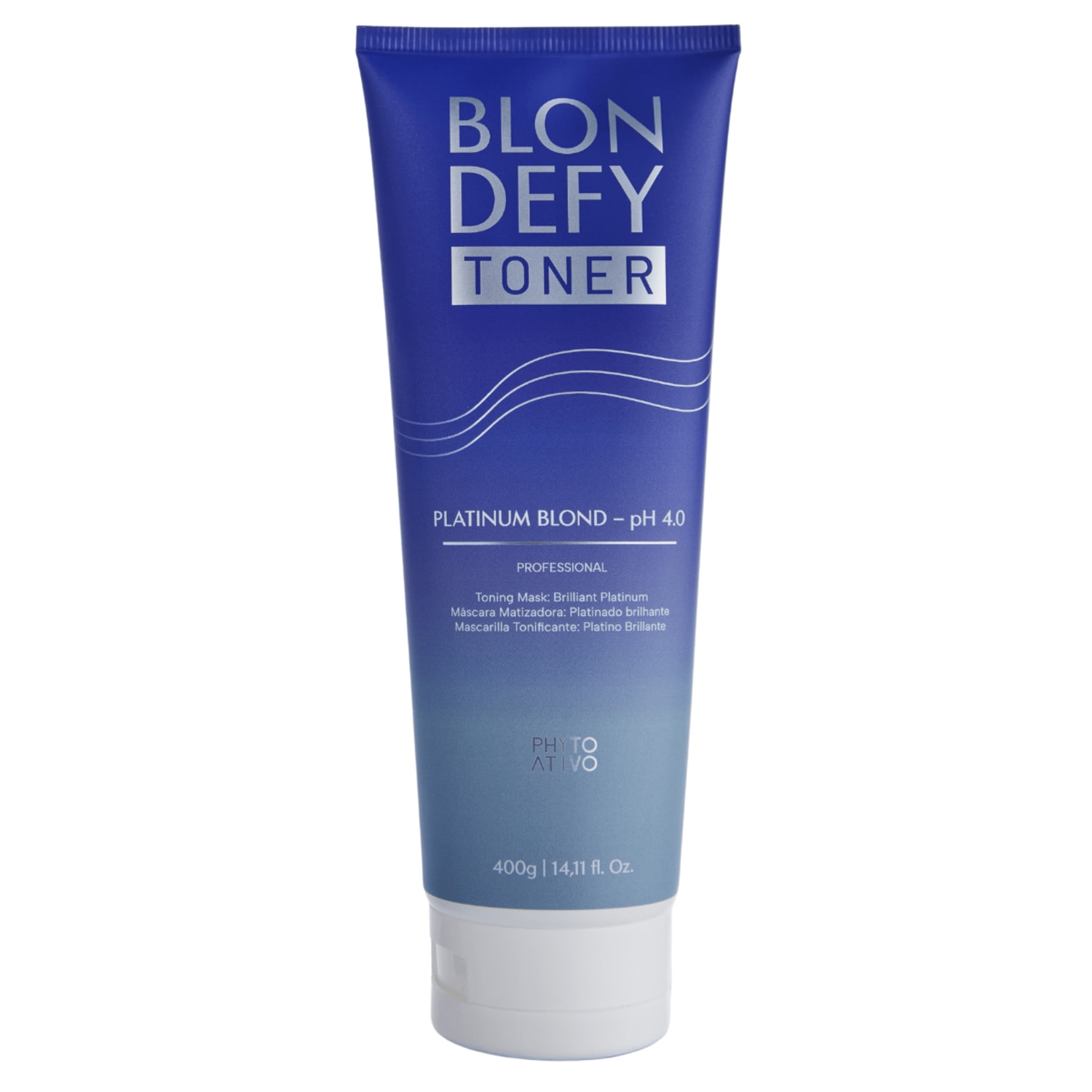 Máscara Matizadora Blondefy Toner Phyto Ativo Platinum Blond 400g