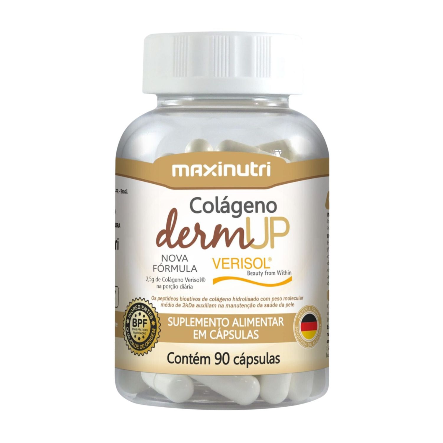 Suplemento Colágeno DermUp Pele Firme C90 - Maxinutri