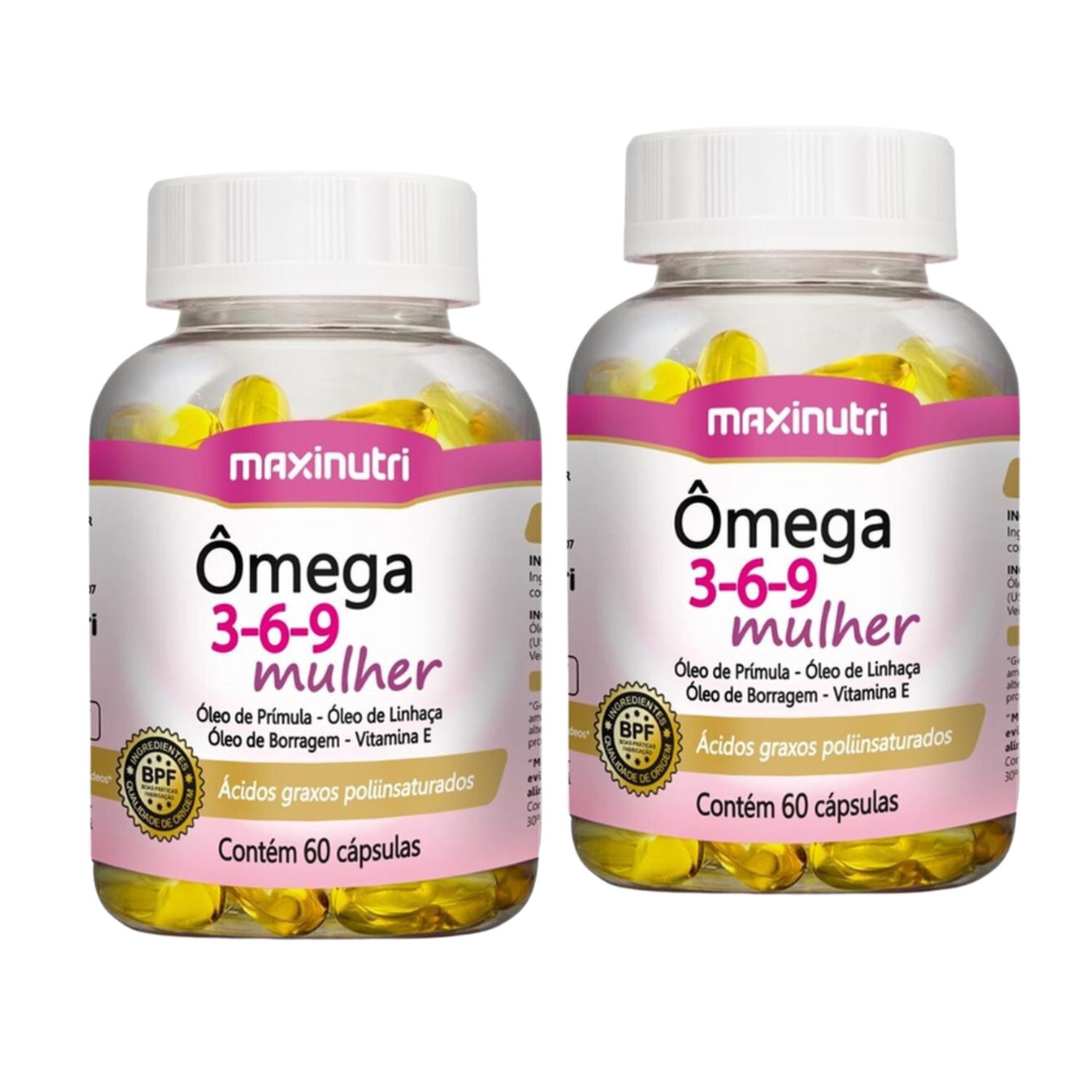 Kit C2 Suplemento Alimentar Omêga Mulher 60 caps – Maxinutri